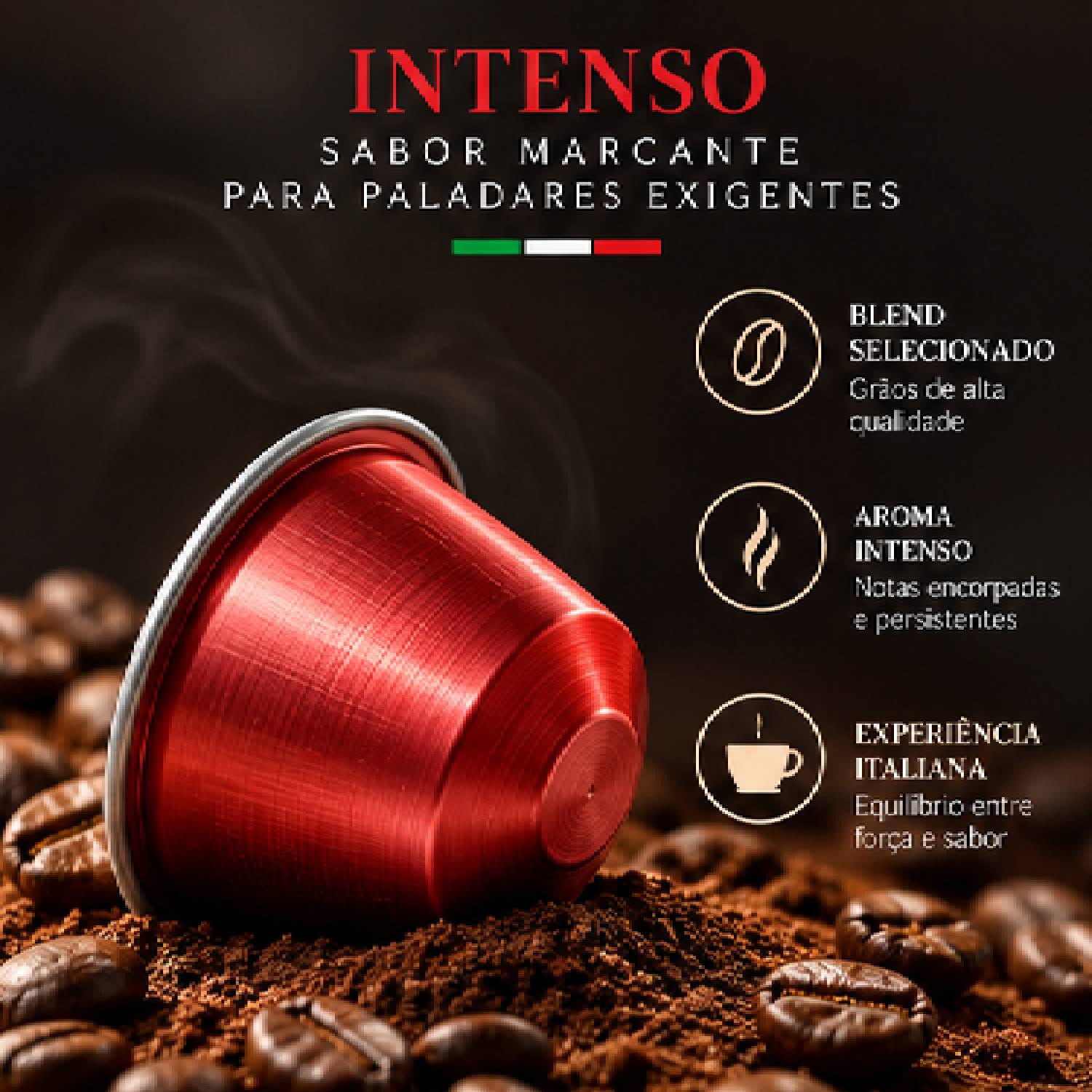 Café Cápsula Carraro Intenso Intensidade 10/14 10un 55g foto 7
