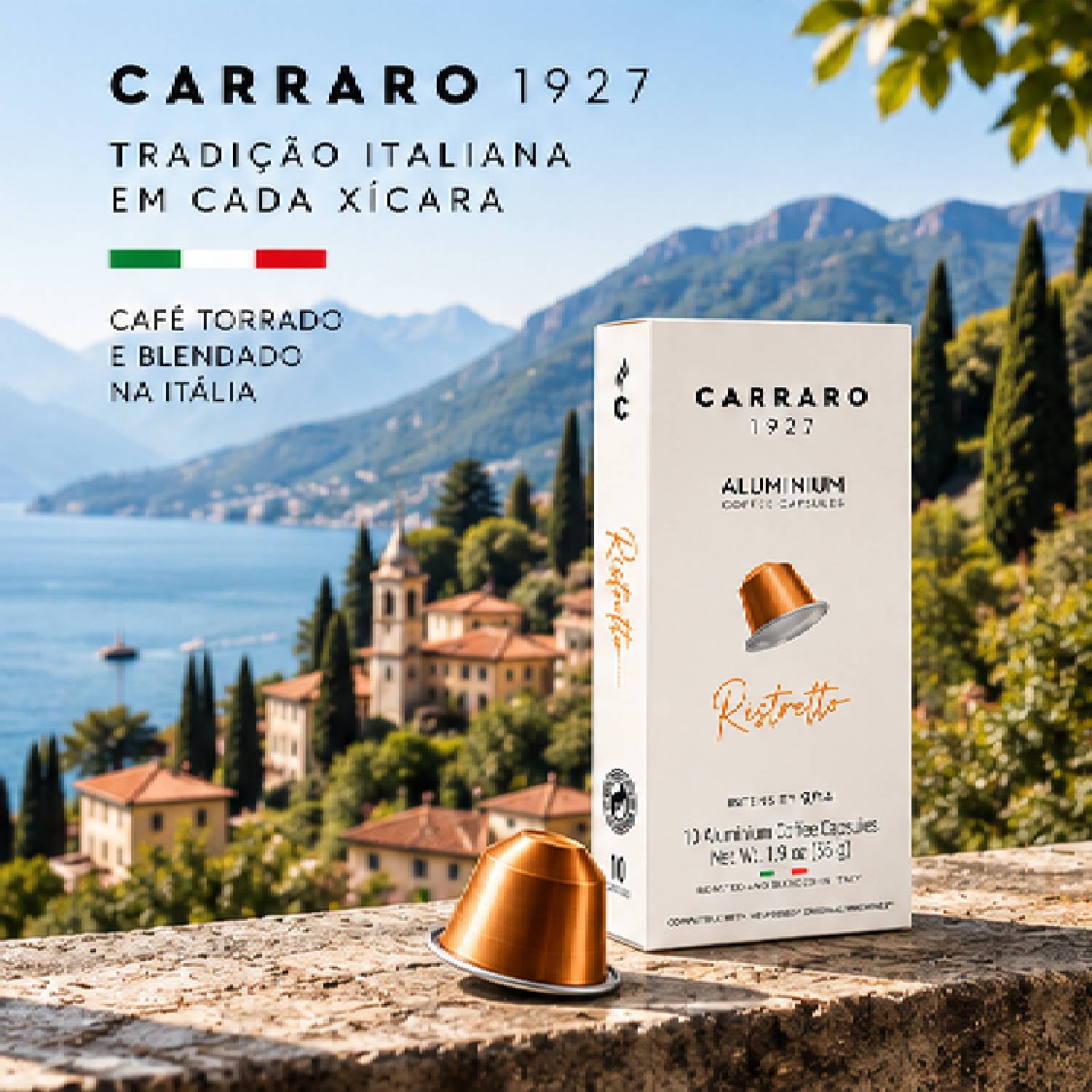 Café Cápsula Carraro Ristretto Intensidade 9/14 10un 55g foto 5