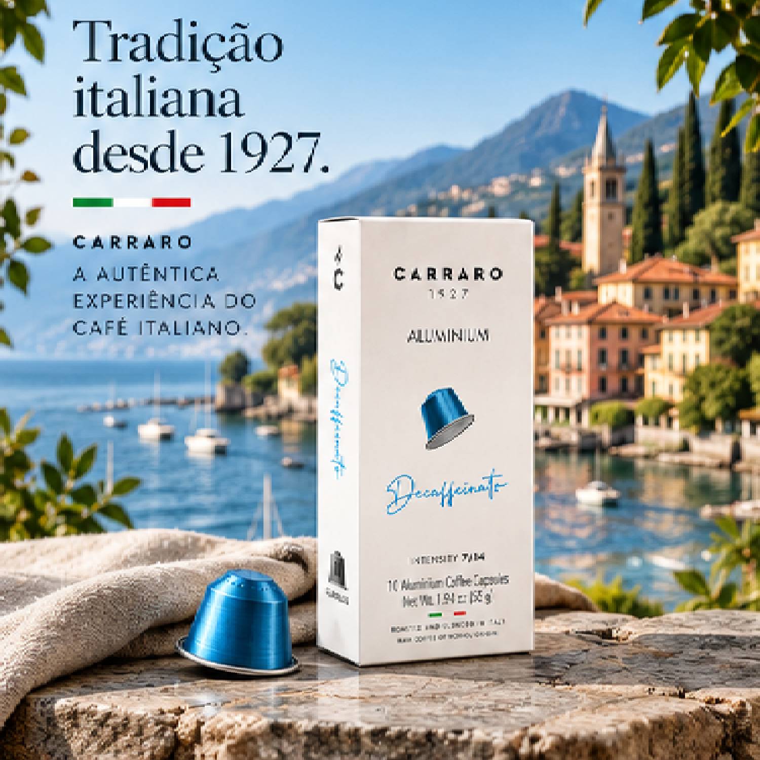 Café Cápsula Carraro Descafeinado Intensidade 7/14 10un 55g foto 3