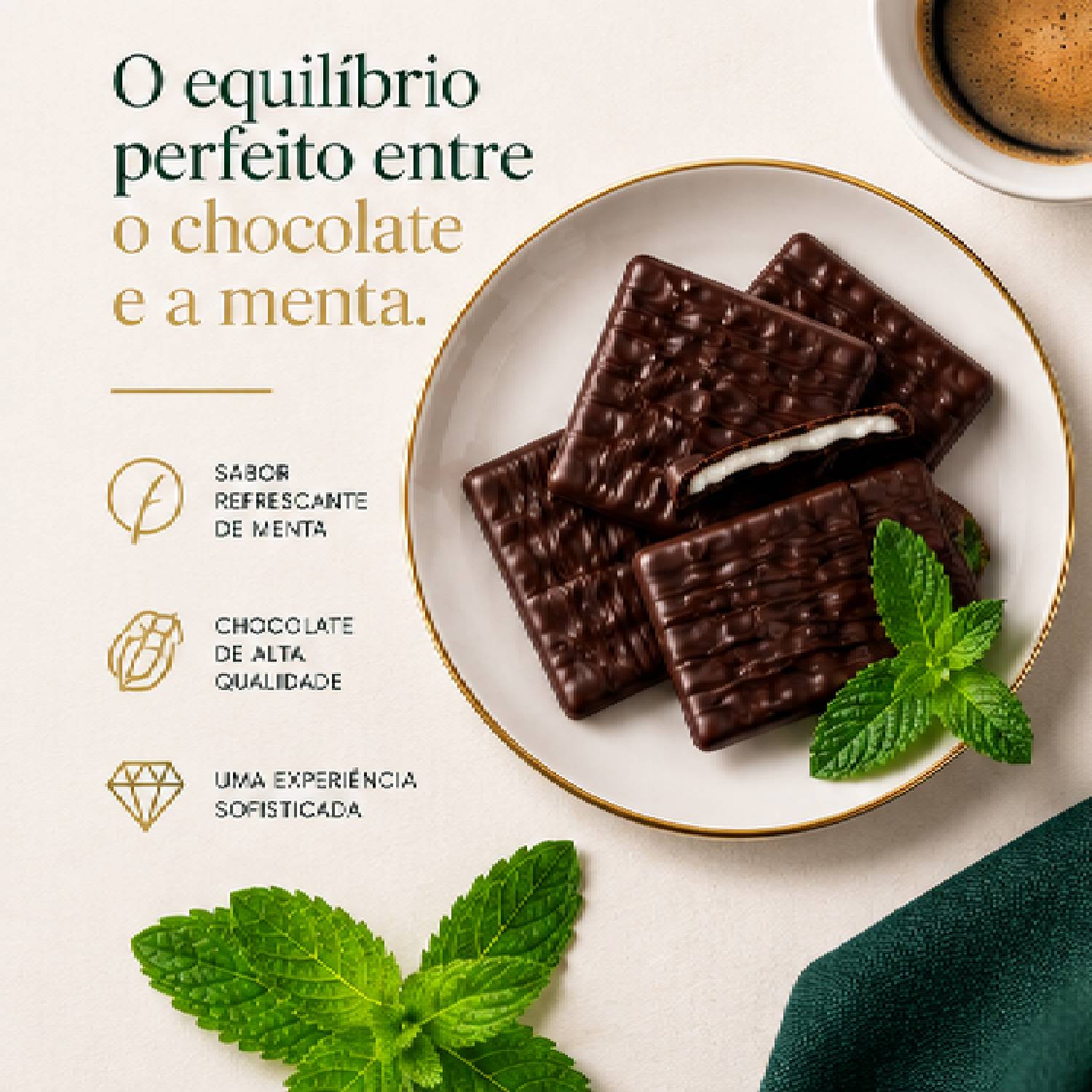 Chocolate After Eight Mint Menta com Chocolate 200g foto 2