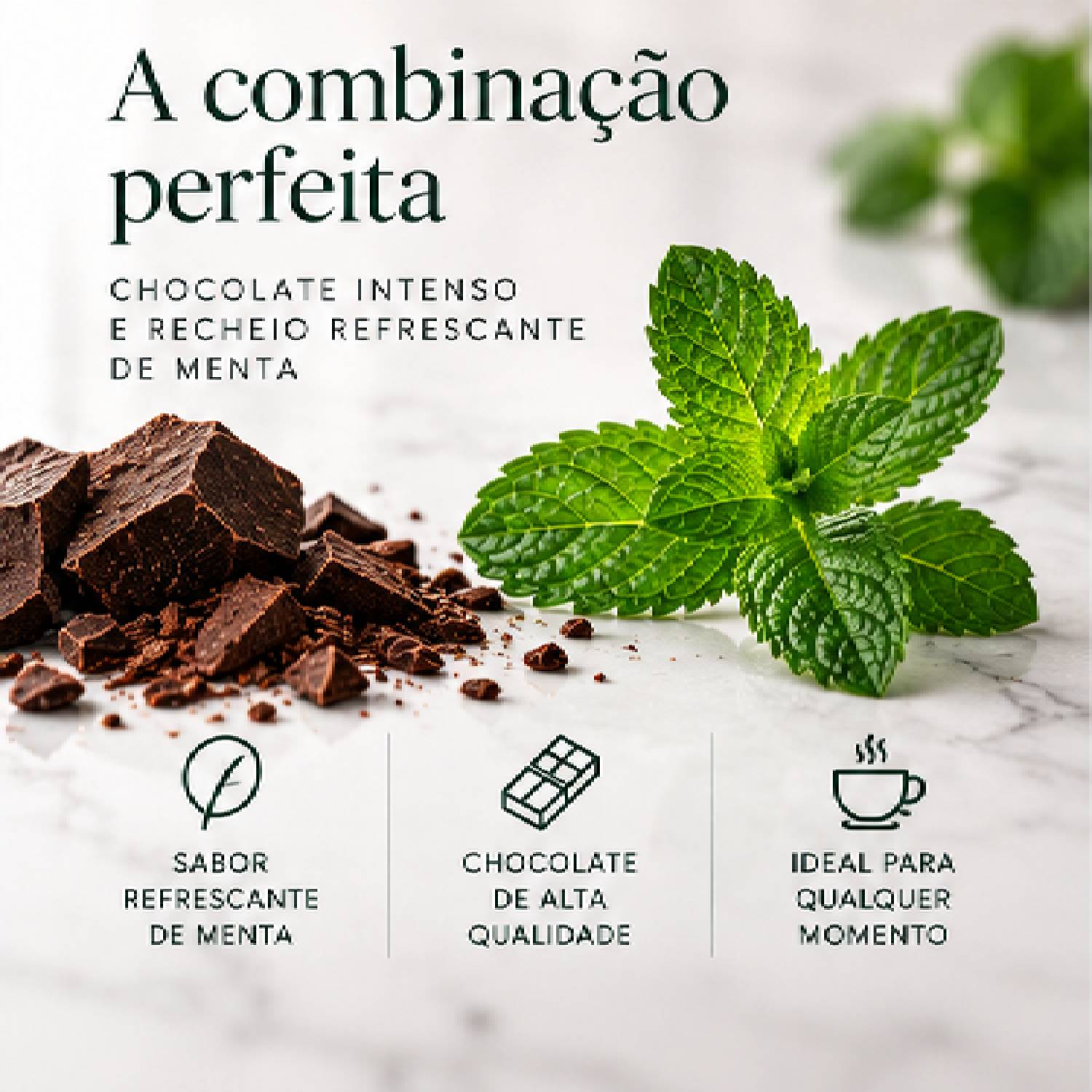 Chocolate After Eight Mint Menta com Chocolate 200g foto 3