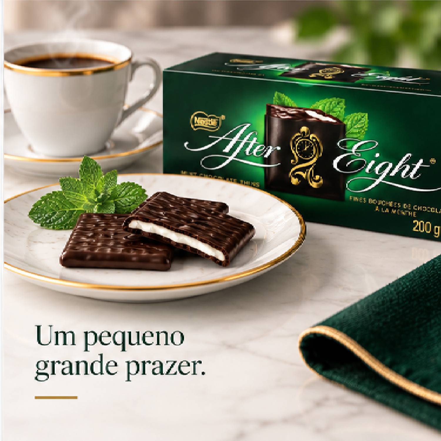 Chocolate After Eight Mint Menta com Chocolate 200g foto 8