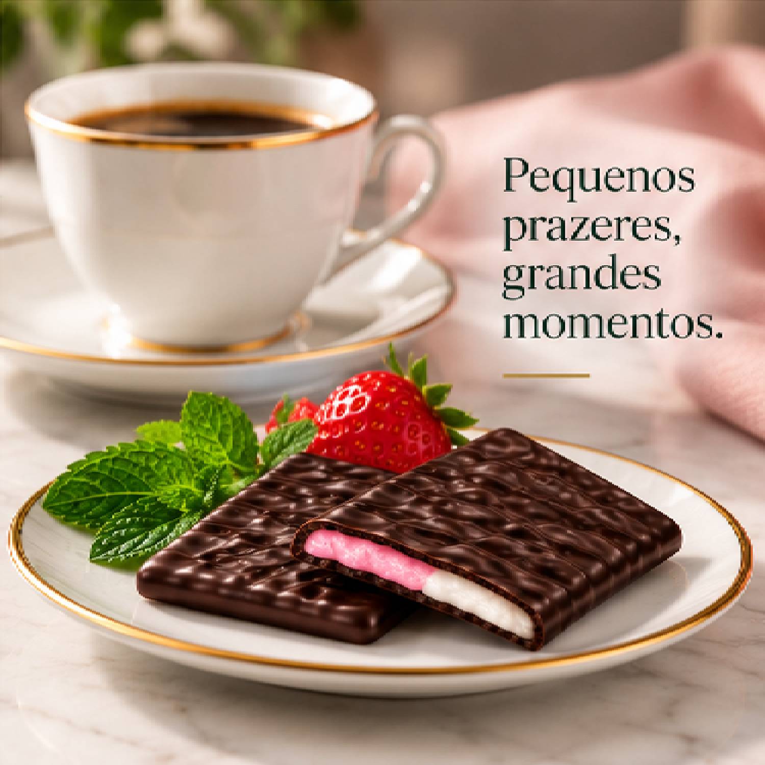 Chocolate After Eight Morango e Menta com Chocolate 200g foto 5