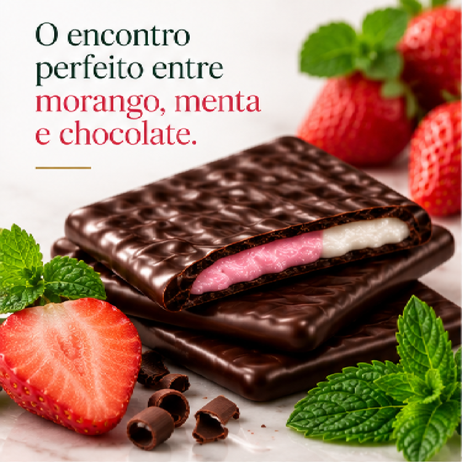 Chocolate After Eight Morango e Menta com Chocolate 200g foto 6