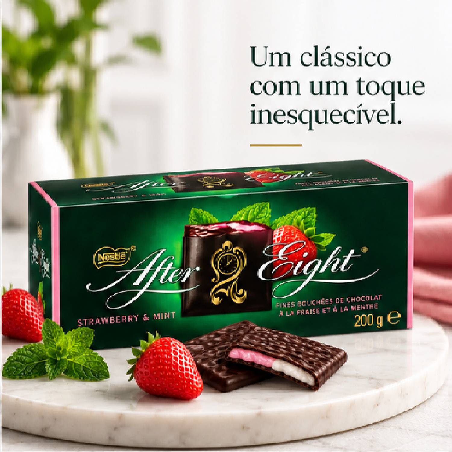 Chocolate After Eight Morango e Menta com Chocolate 200g foto 9