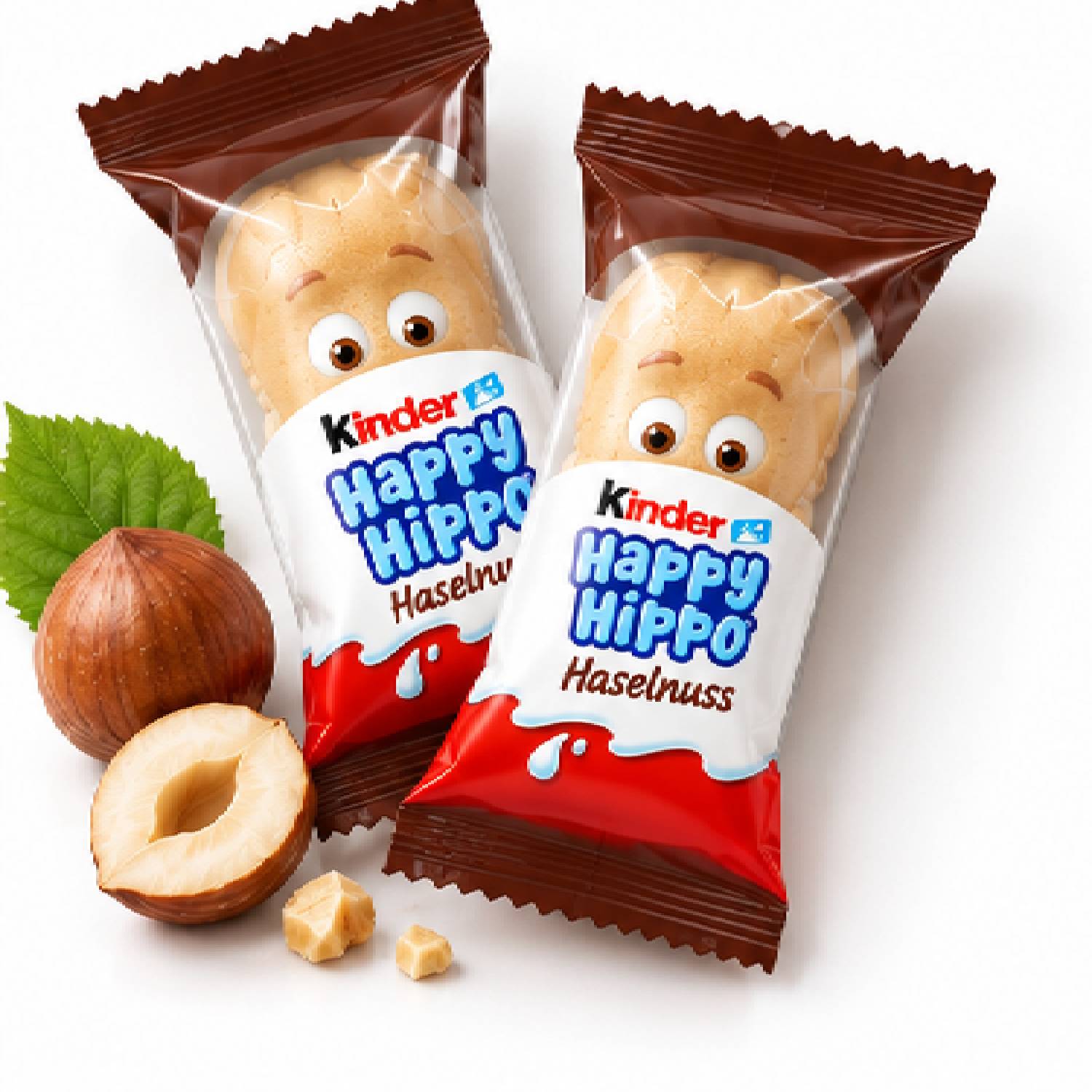 Wafer Kinder Happy Hippo Avelã Haselnuss 103,5g foto 2