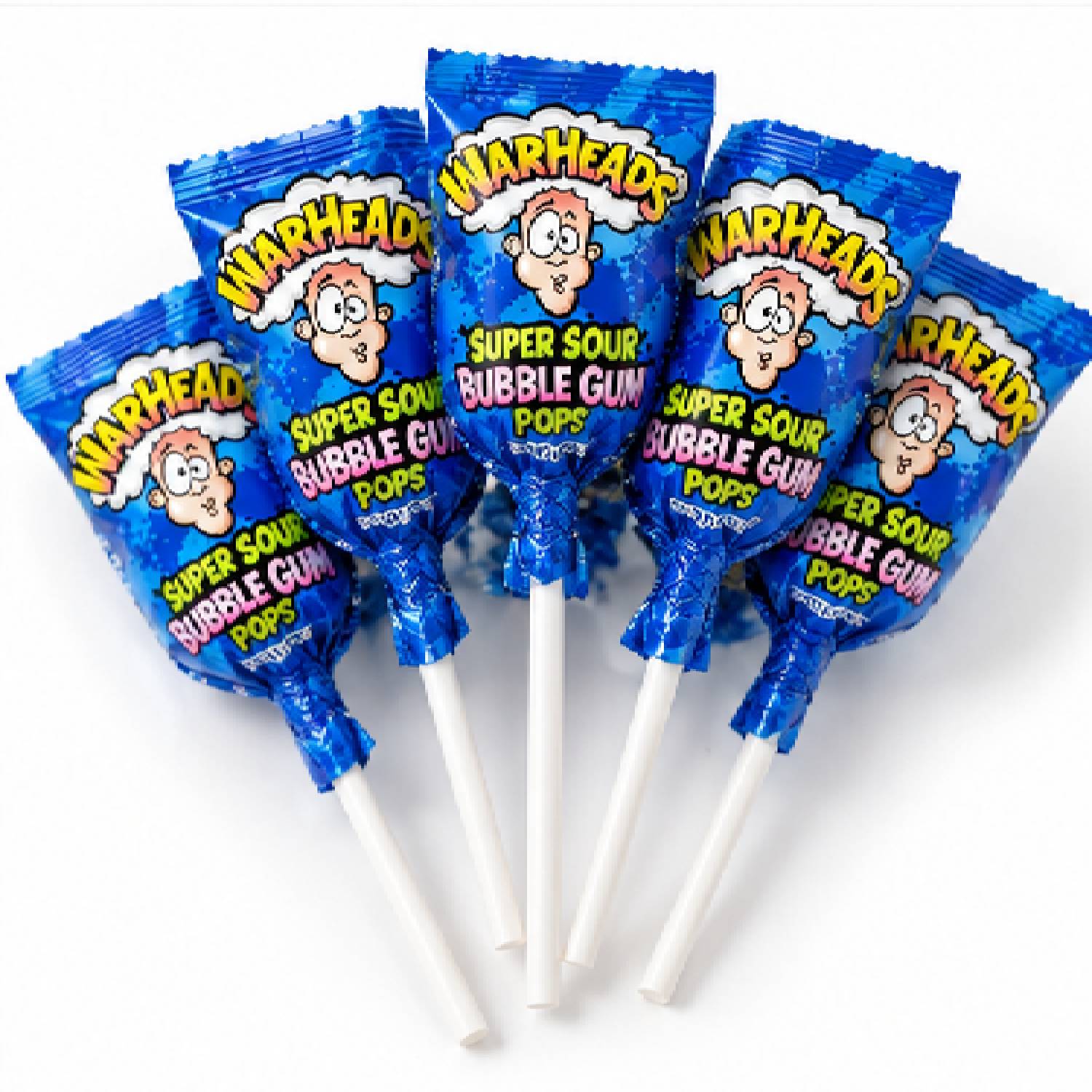 Pirulito Warheads Super Sour Blue Raspberry 105g foto 4