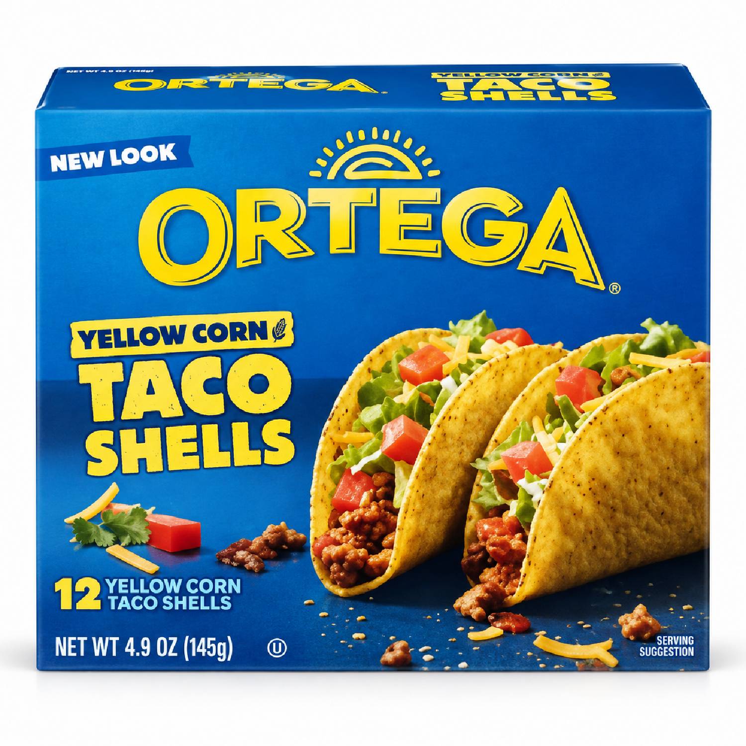 Taco Shells Ortega Milho Amarelo 12 Unidades 138g foto 2