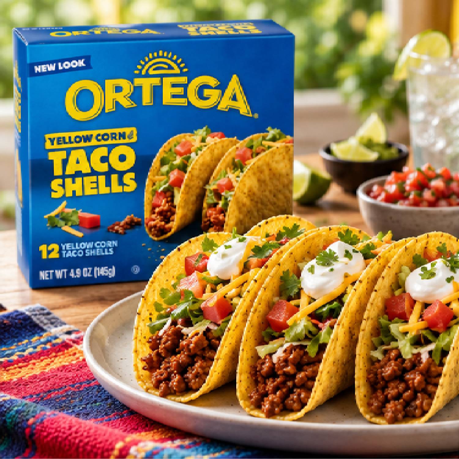 Taco Shells Ortega Milho Amarelo 12 Unidades 138g foto 8
