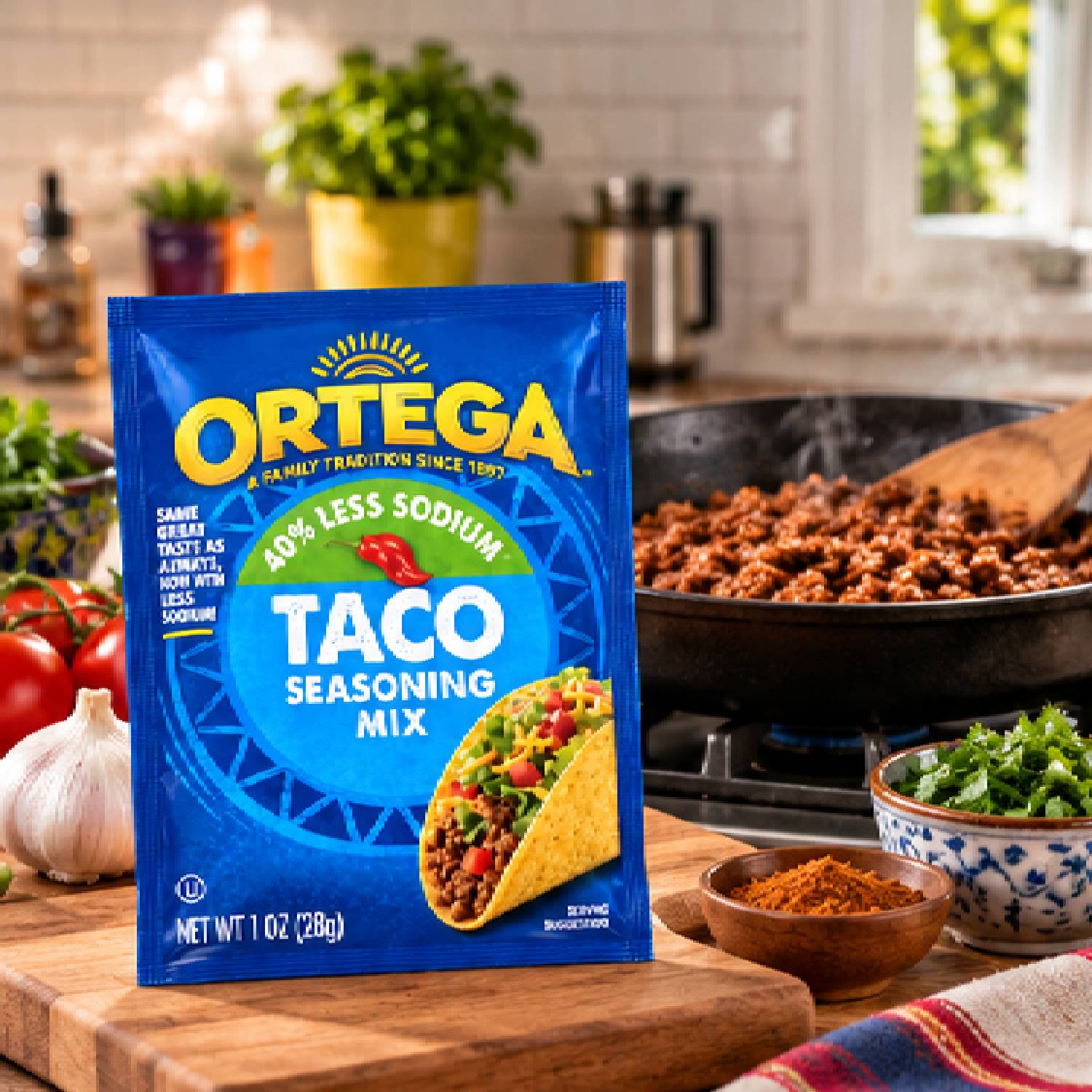 Tempero para Taco Ortega 40% Menos Sódio 28g foto 6