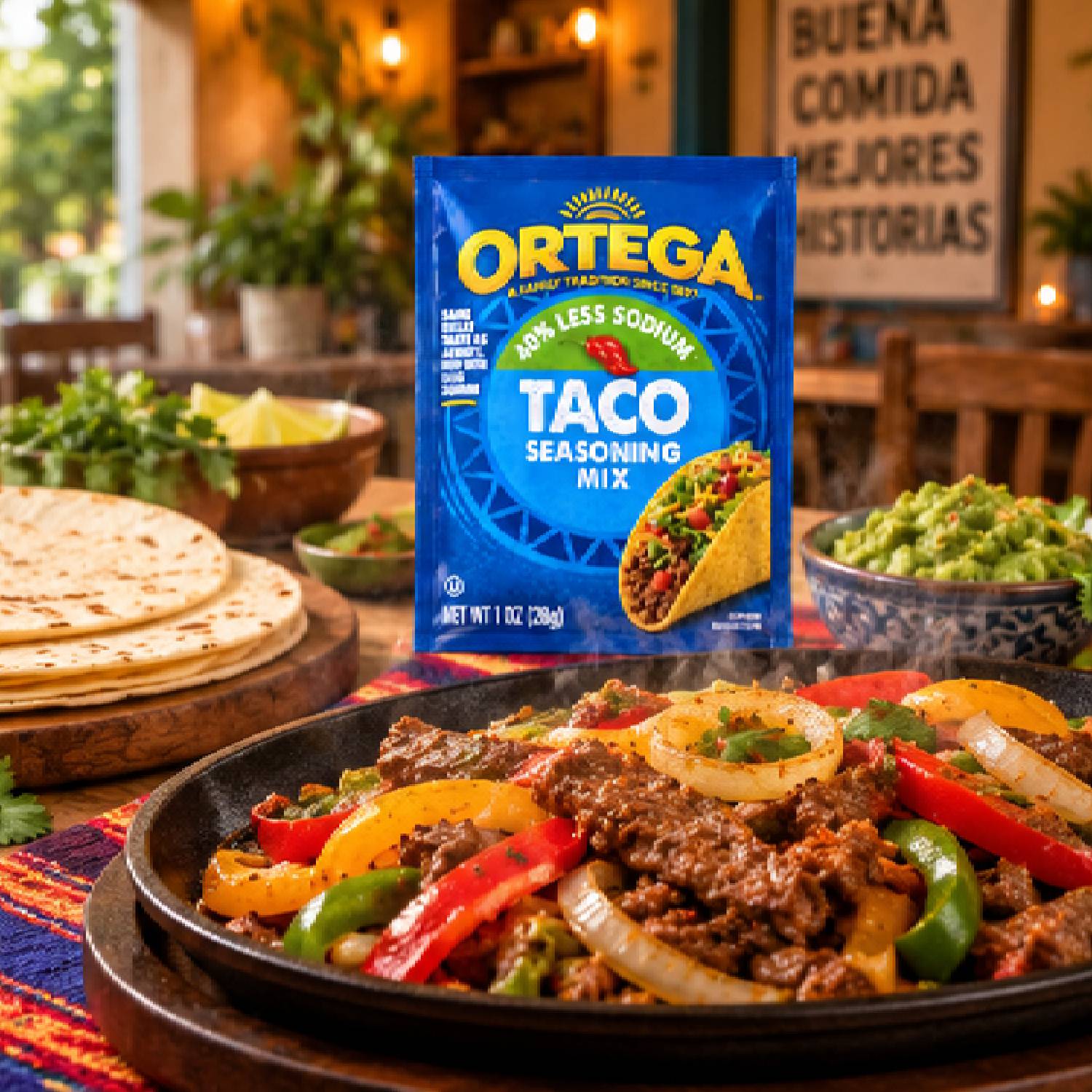 Tempero para Taco Ortega 40% Menos Sódio 28g foto 7