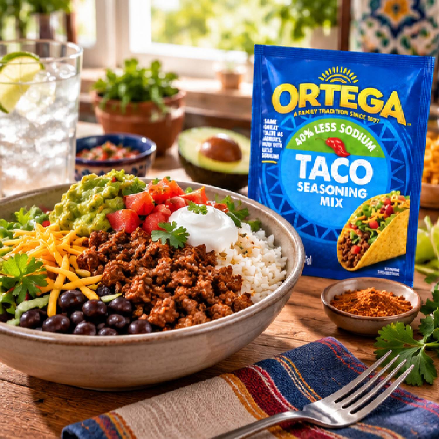 Tempero para Taco Ortega 40% Menos Sódio 28g foto 9