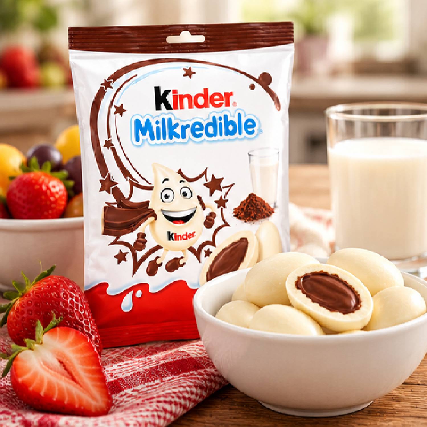 Chocolate Kinder Milkredible Recheio de Cacau 46,8g foto 6
