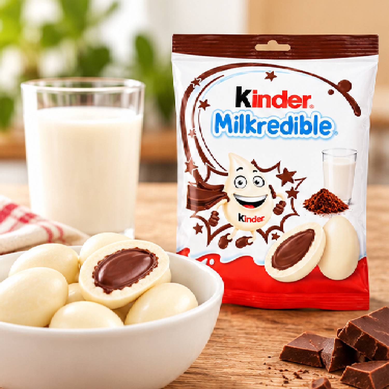 Chocolate Kinder Milkredible Recheio de Cacau 46,8g foto 7