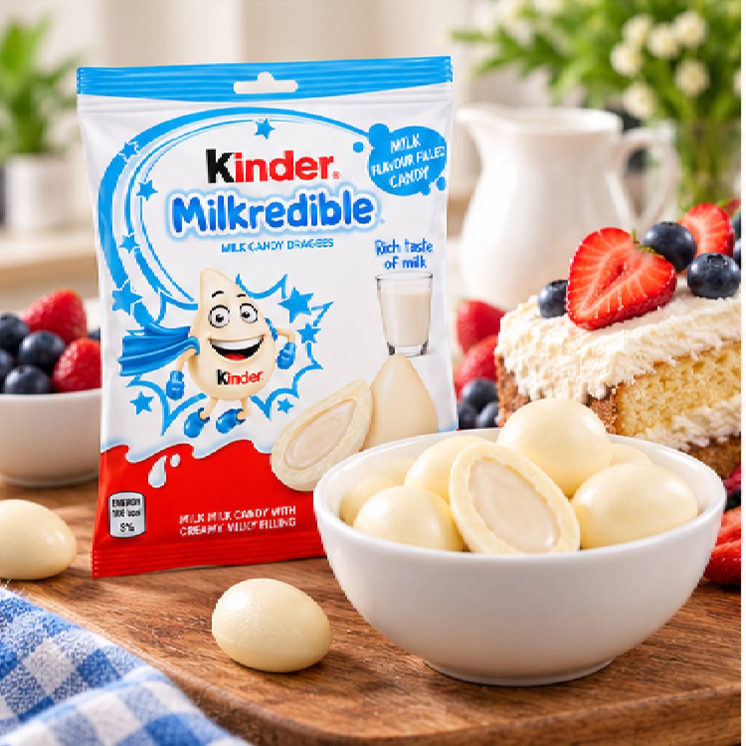 Chocolate Kinder Milkredible Recheio de Leite 46,8g foto 6