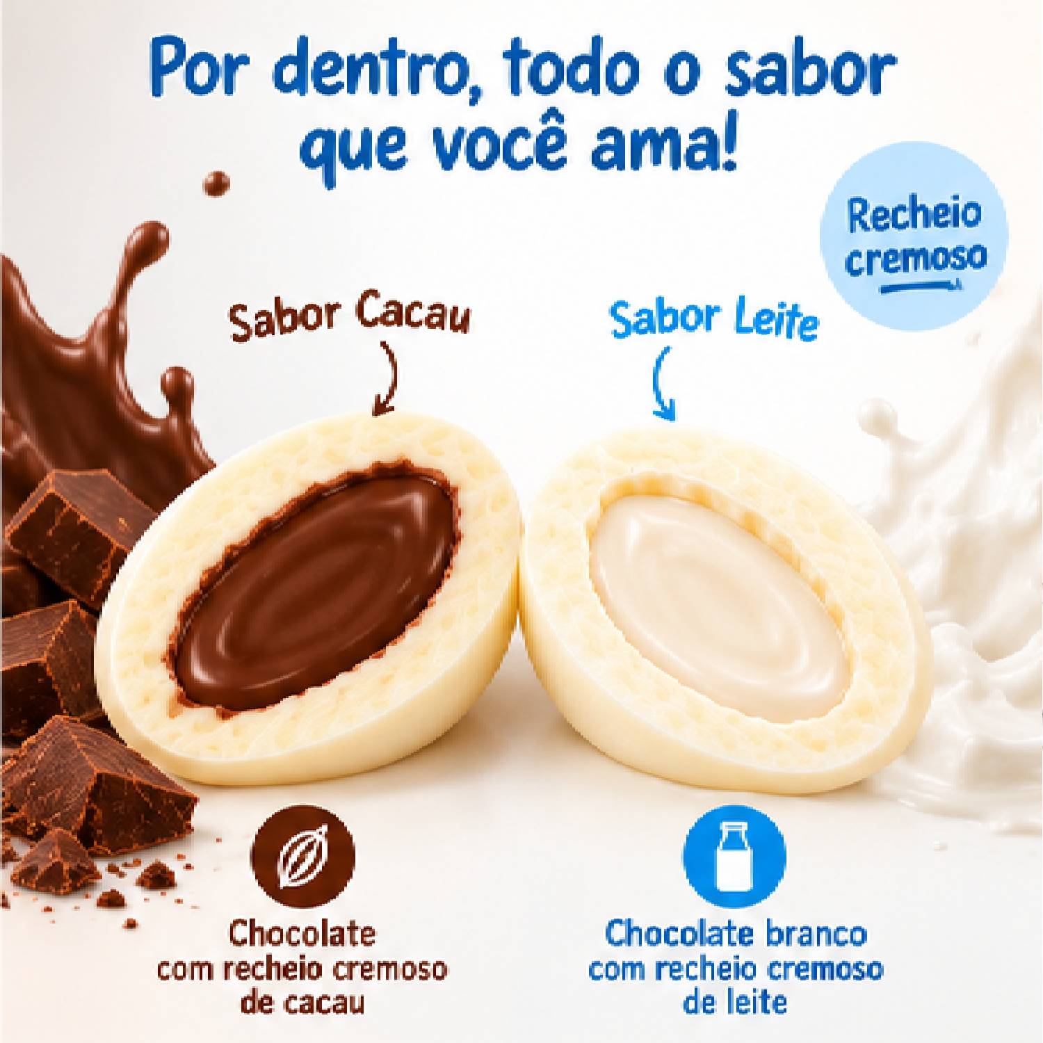 Kit 2  Kinder Milkredible Recheio de Leite e Chocolate 46,8g foto 8