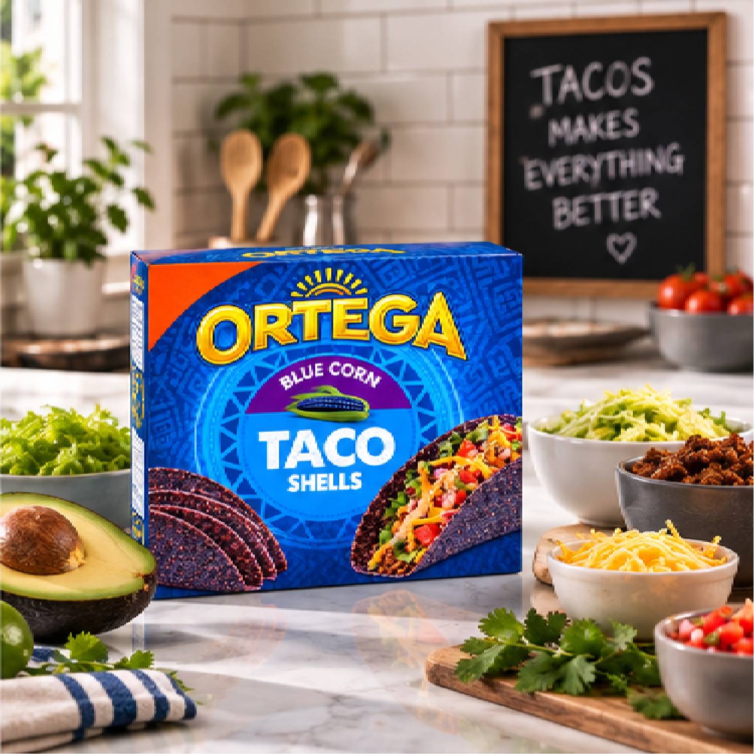 Taco Shells Ortega Milho Azul 12 Unidades 138g foto 5