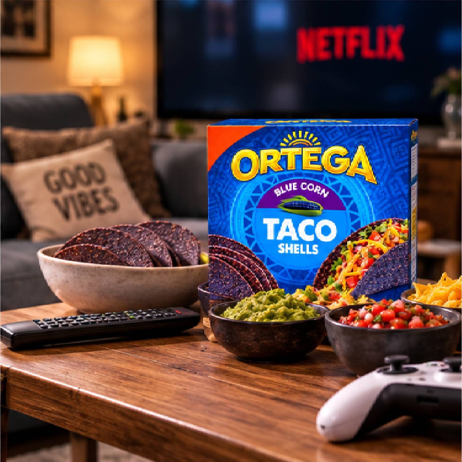 Taco Shells Ortega Milho Azul 12 Unidades 138g foto 7