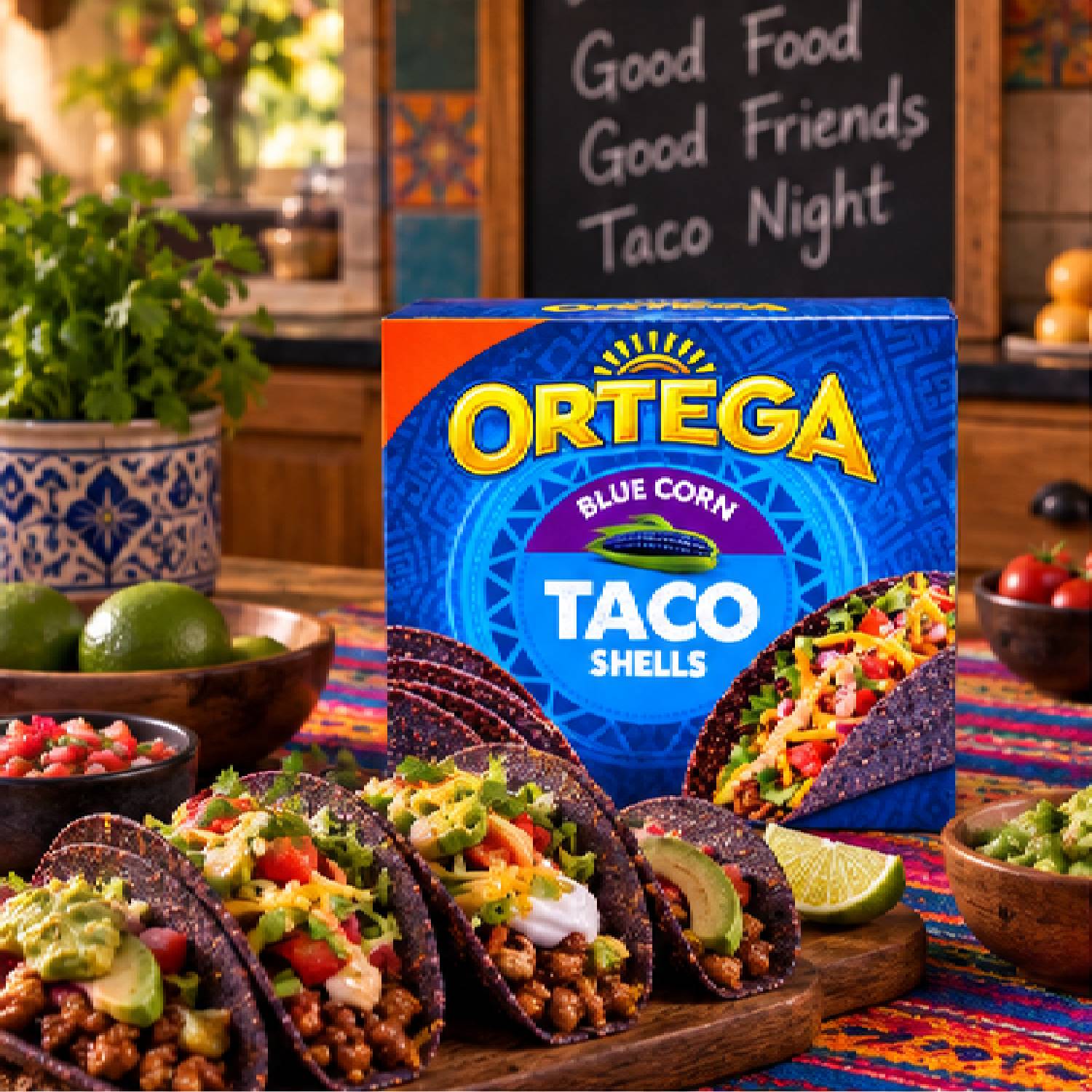 Taco Shells Ortega Milho Azul 12 Unidades 138g foto 8