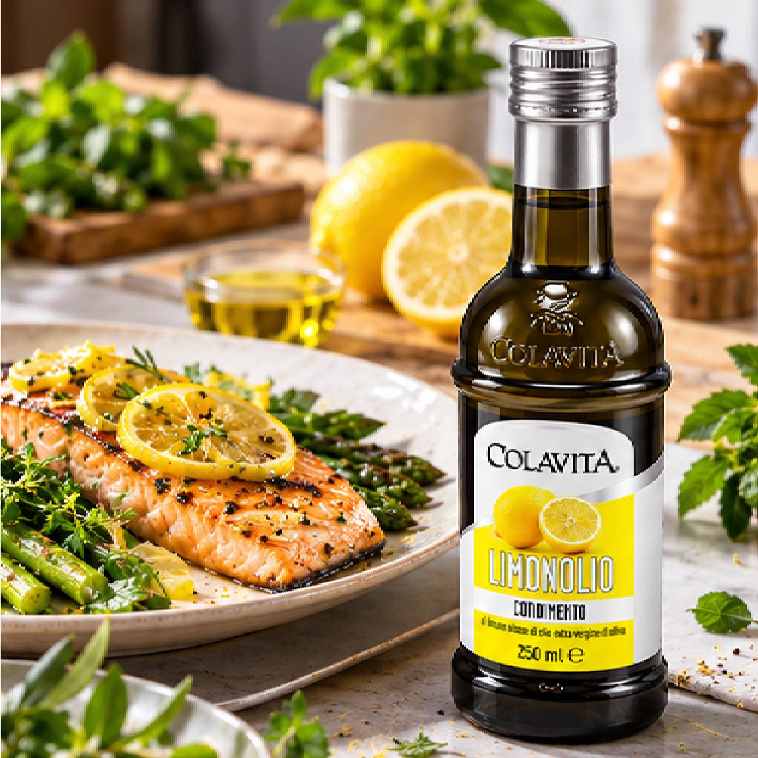 Azeite Extra Virgem com Limão Colavita Limonolio 250ml foto 5