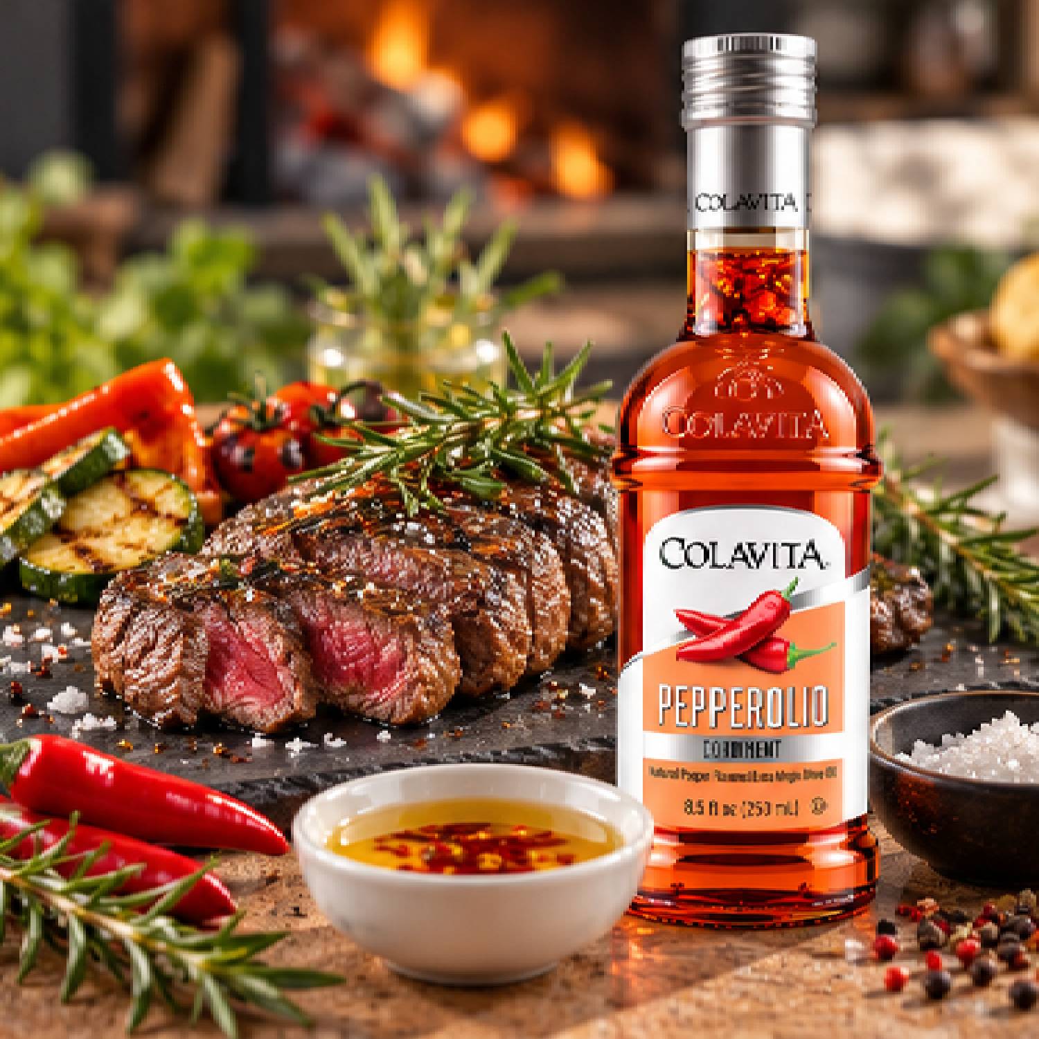 Azeite Extra Virgem com Pimenta Colavita Pepperolio 250ml foto 4