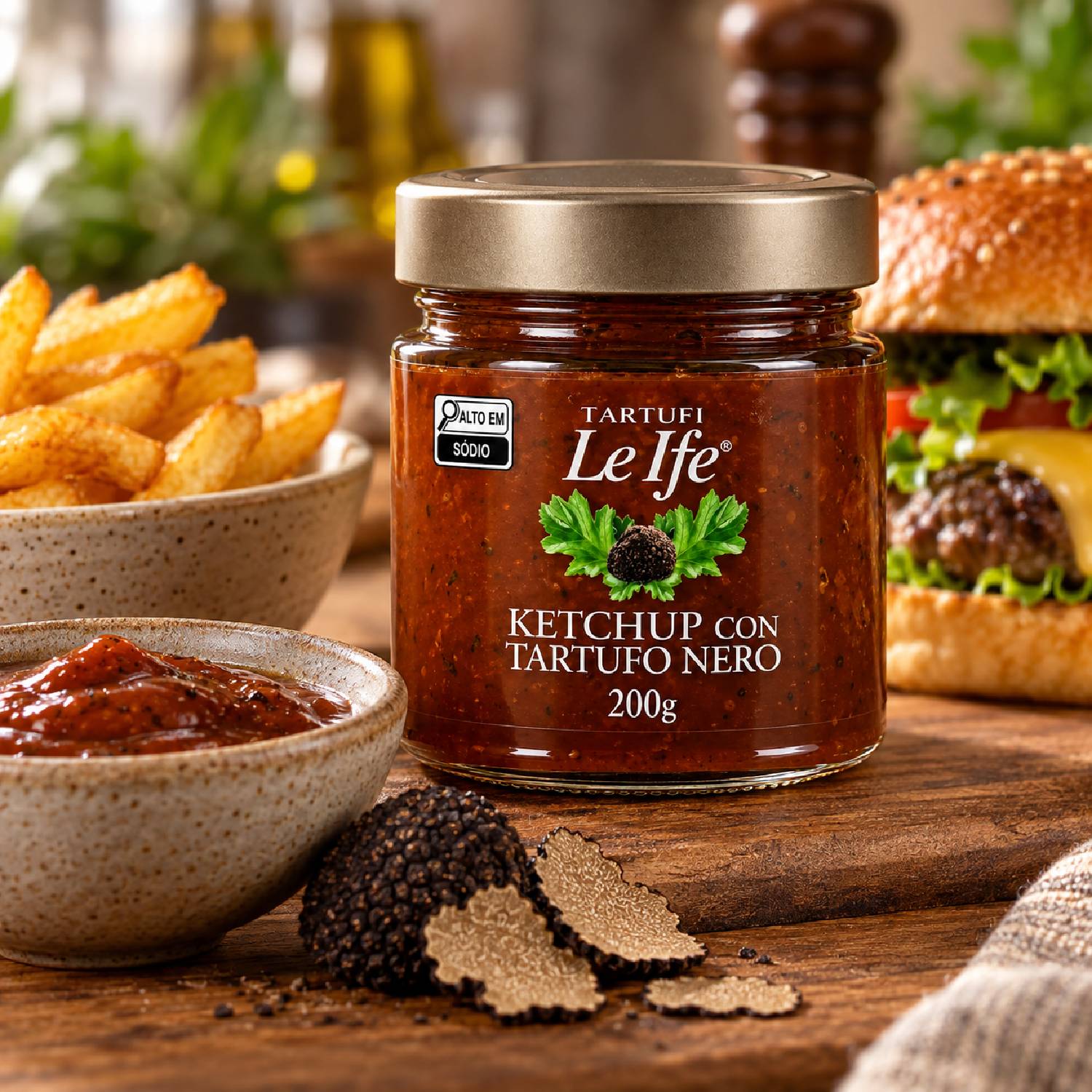 Ketchup com Trufa Negra Italiana Le Ife 180g Gourmet foto 3