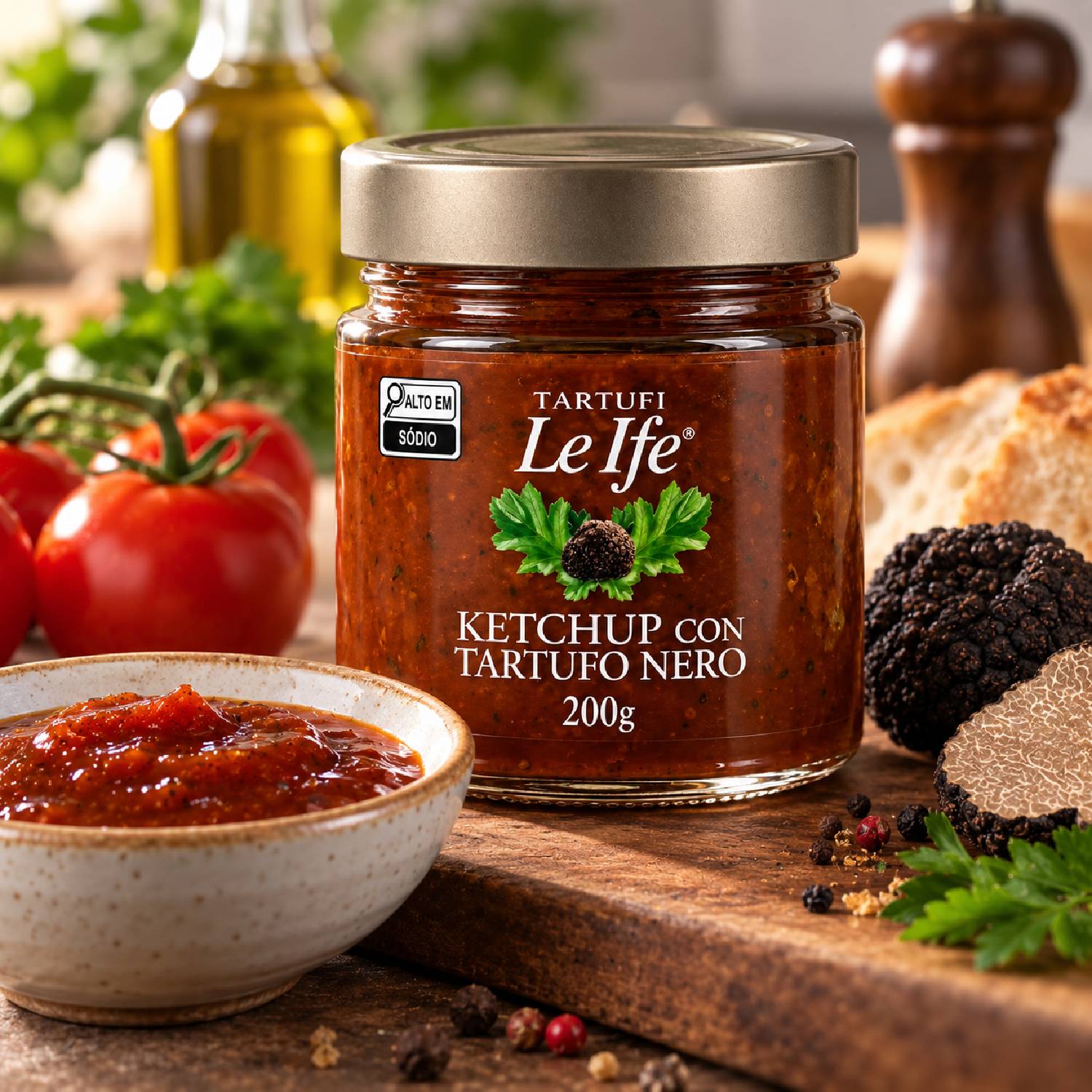 Ketchup com Trufa Negra Italiana Le Ife 180g Gourmet foto 5