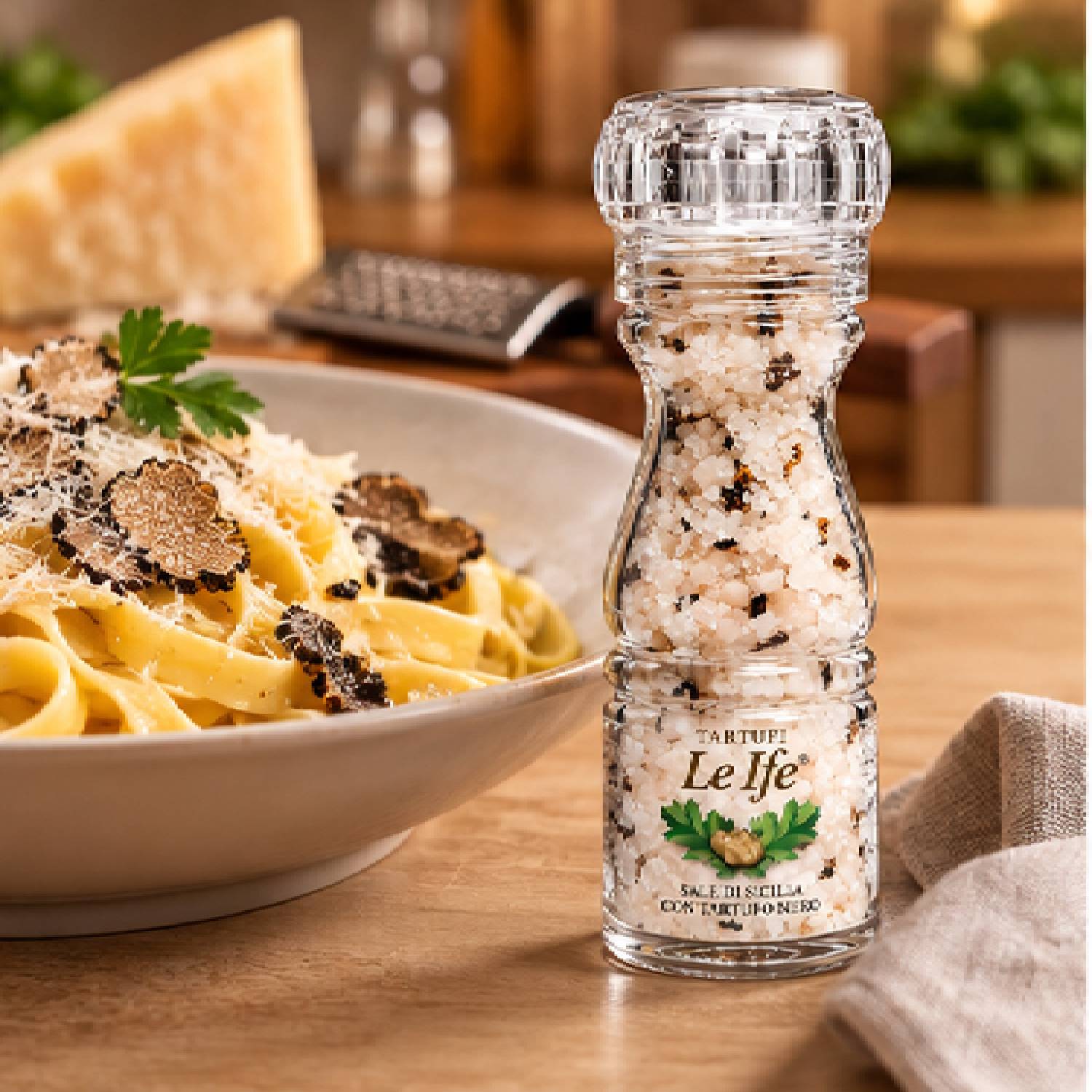 Sal da Sicilia com Tartufo Negro c/ Moedor LE IFE 100g foto 3