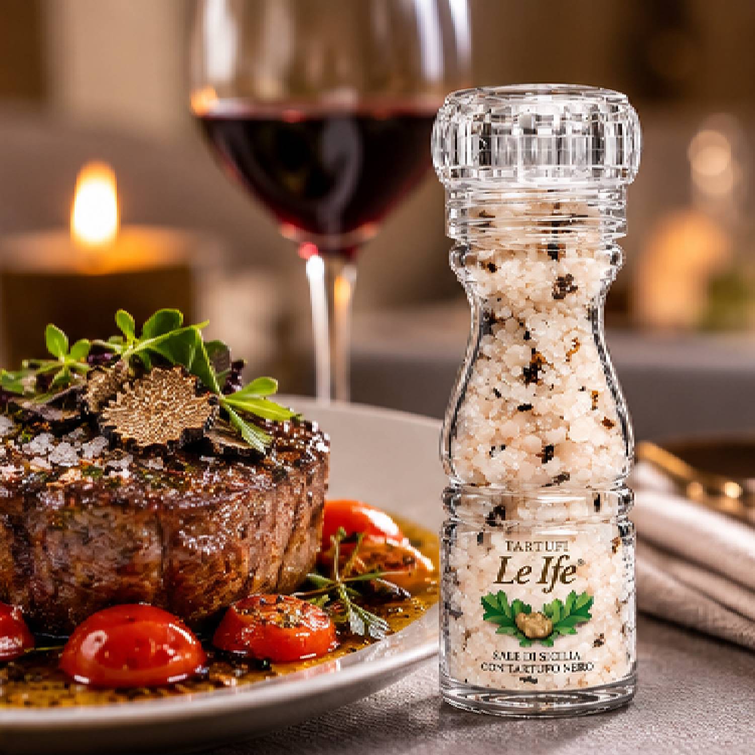 Sal da Sicilia com Tartufo Negro c/ Moedor LE IFE 100g foto 5