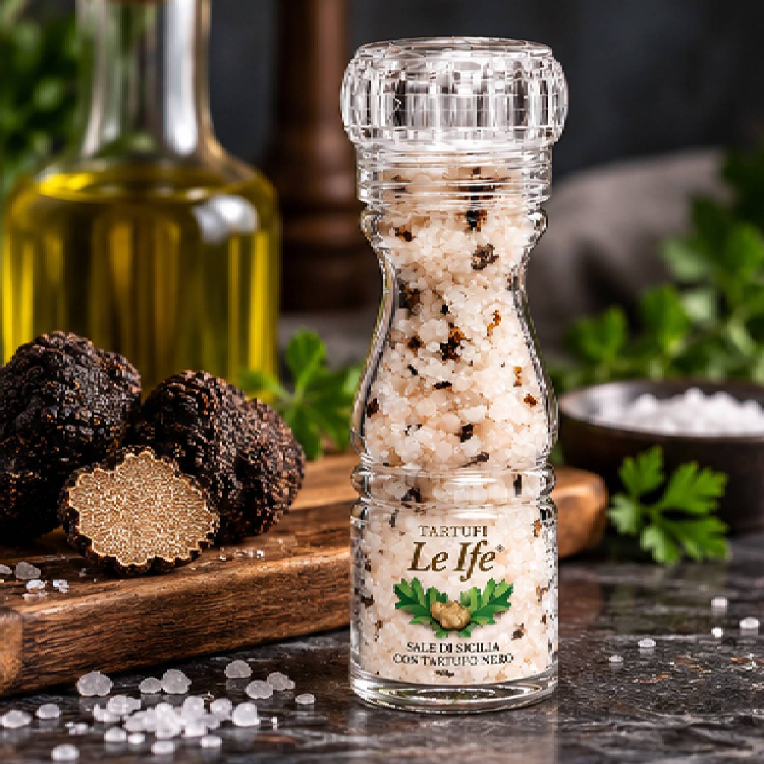 Sal da Sicilia com Tartufo Negro c/ Moedor LE IFE 100g foto 6