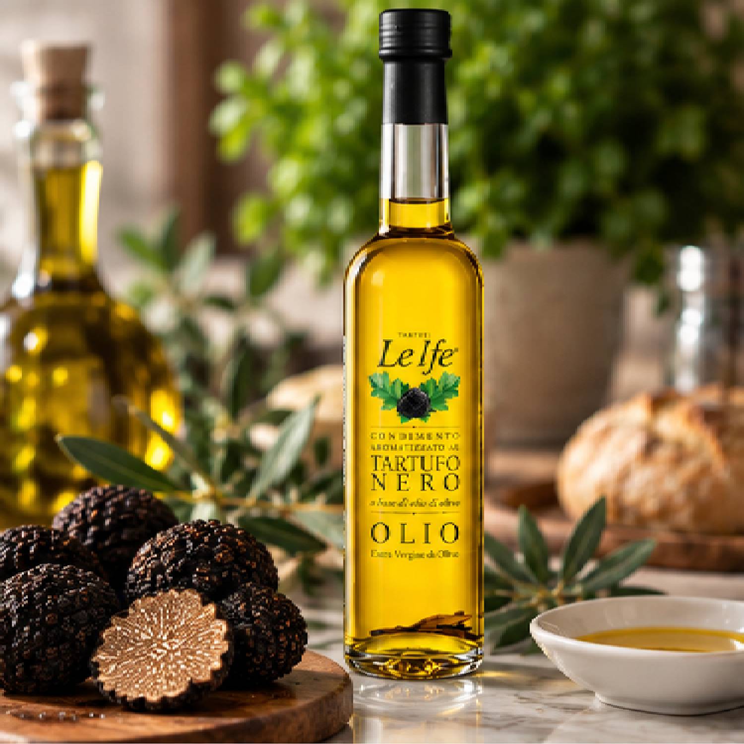 Azeite de Oliva Extra Virgem com Trufas Negras Le Ife 100ml foto 8