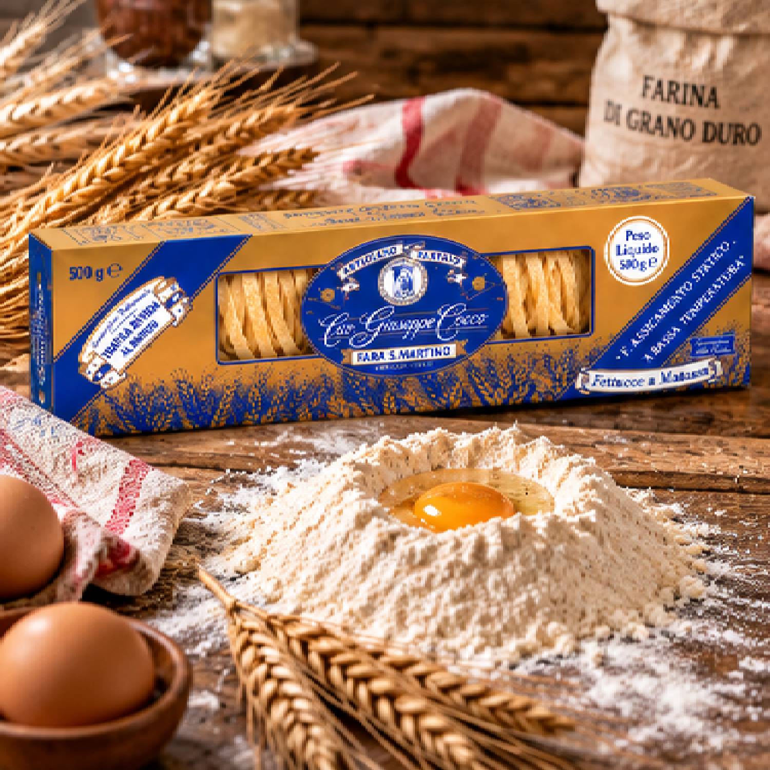 Kit 3 Massa Fettucce Antica Giuseppe Cocco Italiana 500g foto 5