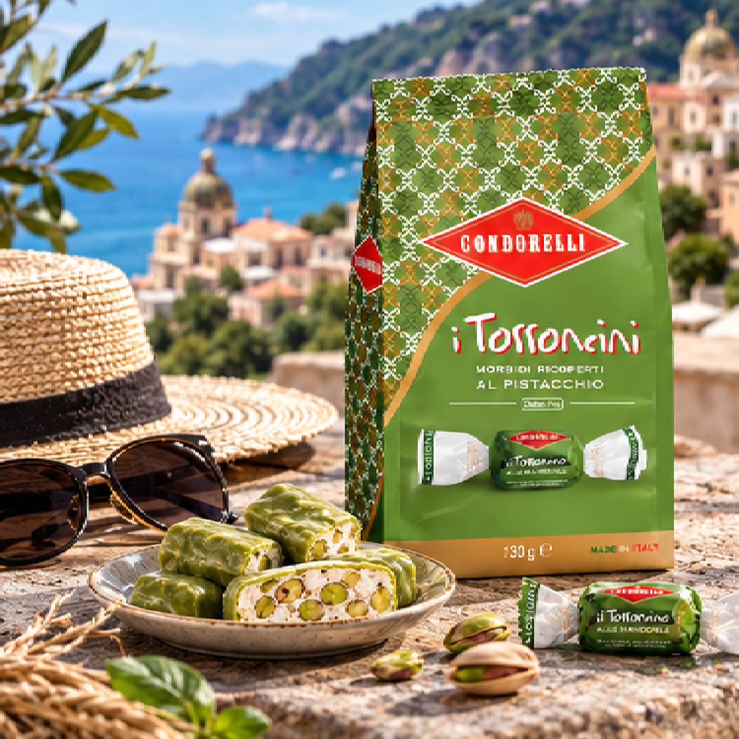 Torroncini Condorelli Pistache Italiano Sachê 130g foto 6