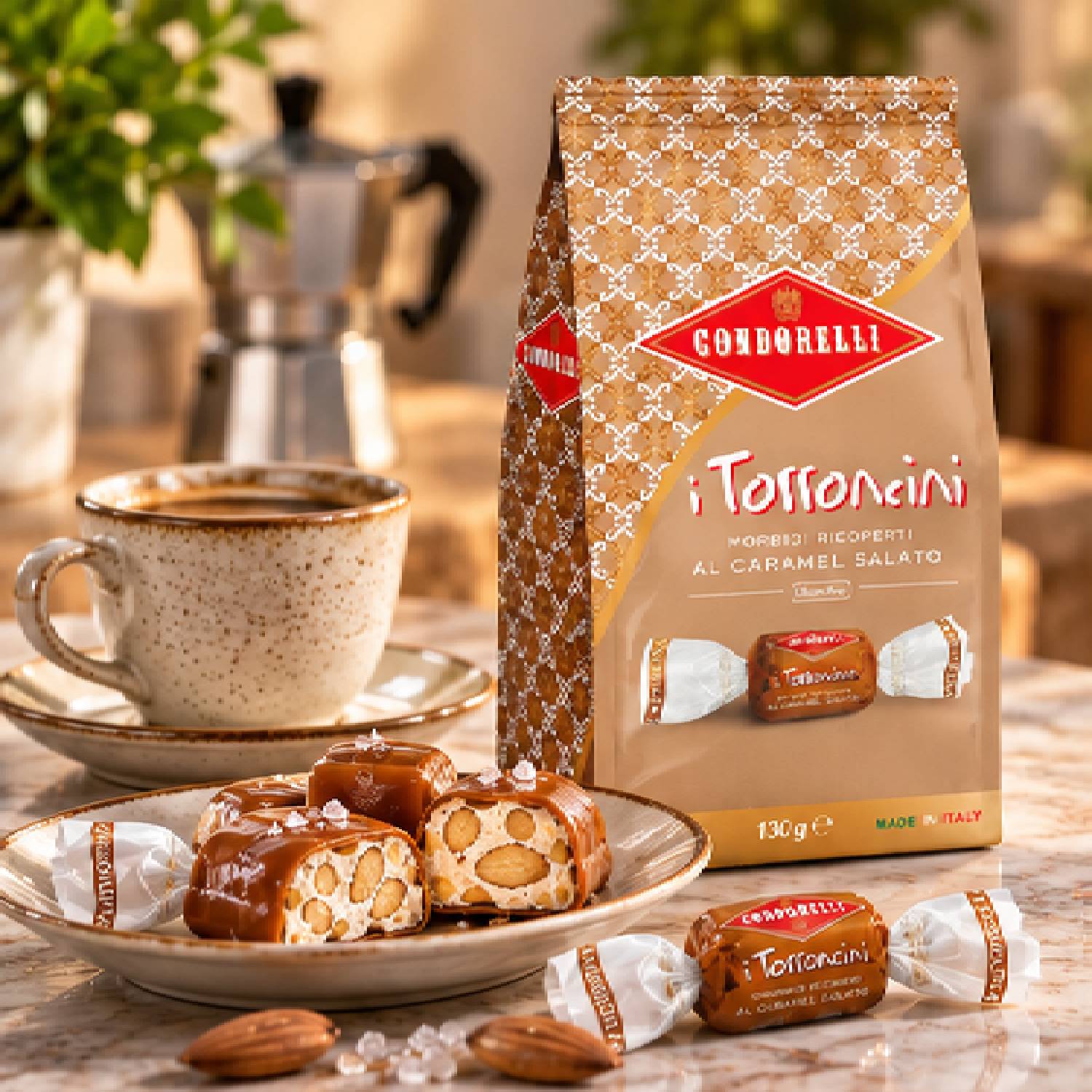 Torroncini Condorelli Caramelo Salgado Italiano 130g foto 9