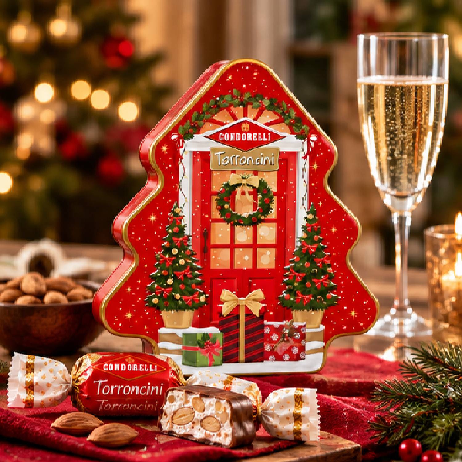 Torrone Condorelli Torroncini Lata Árvore de Natal 200g foto 9