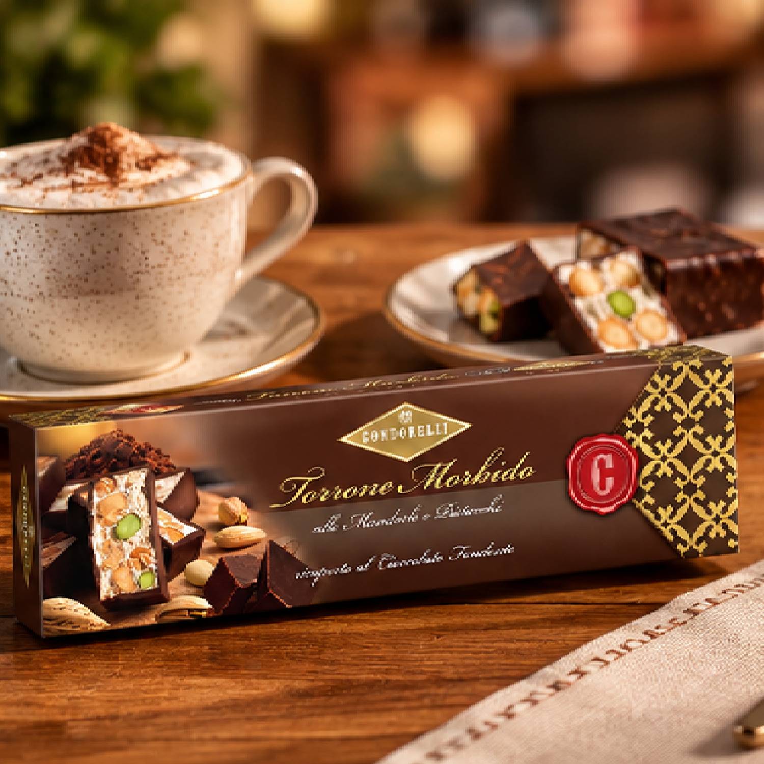 Torrone Condorelli Amêndoas Pistache Chocolate 100g foto 5