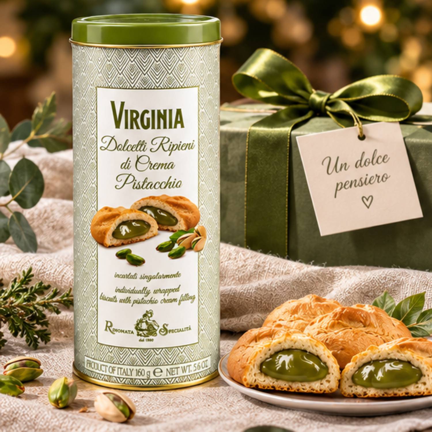 Biscoito Virginia Recheado Creme de Pistache 160g foto 5