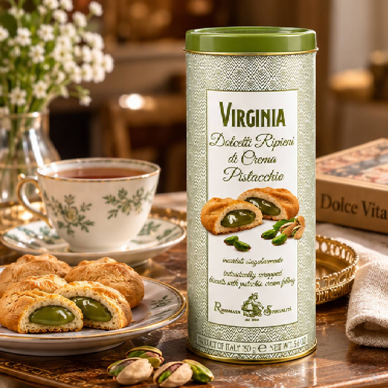 Biscoito Virginia Recheado Creme de Pistache 160g foto 7