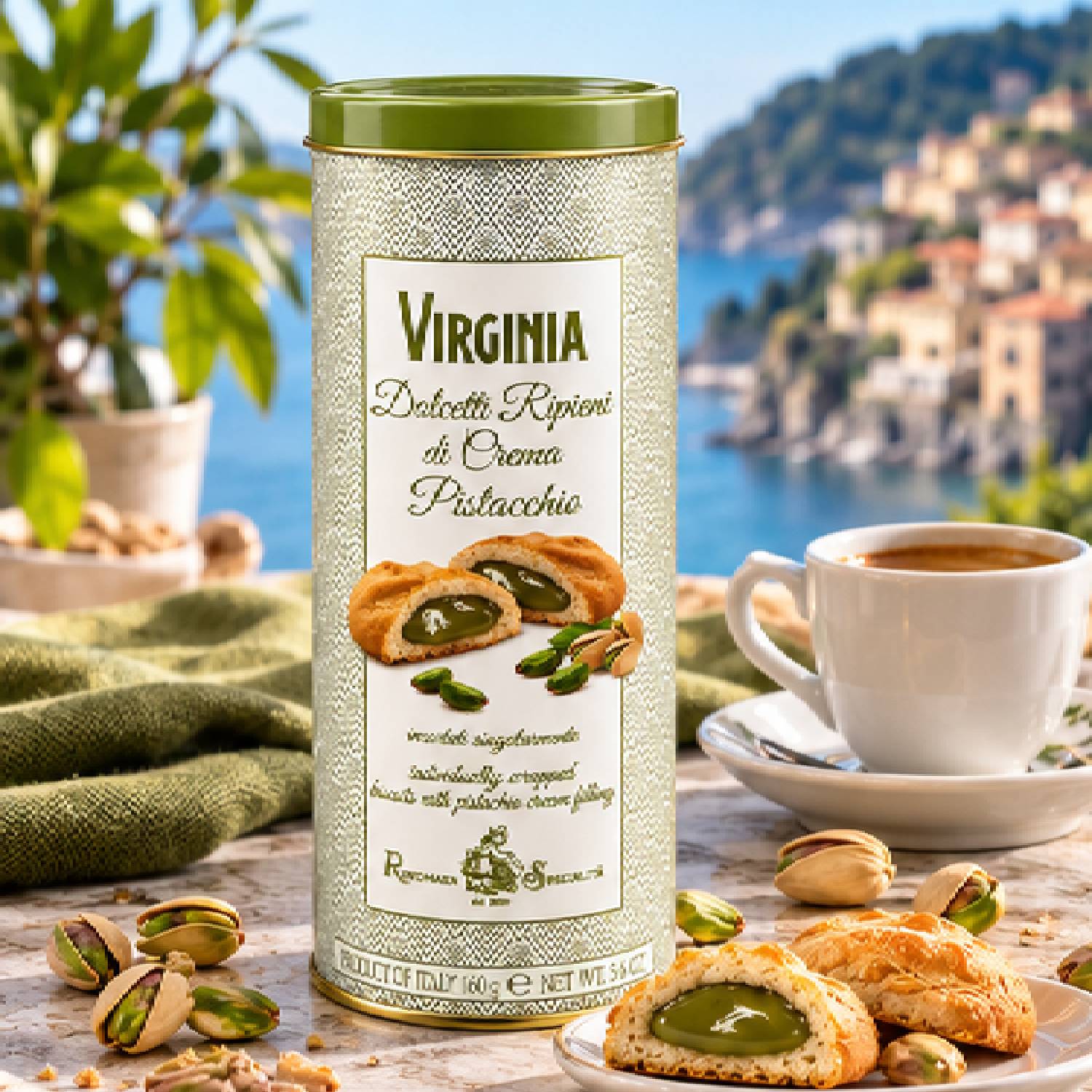 Biscoito Virginia Recheado Creme de Pistache 160g foto 9