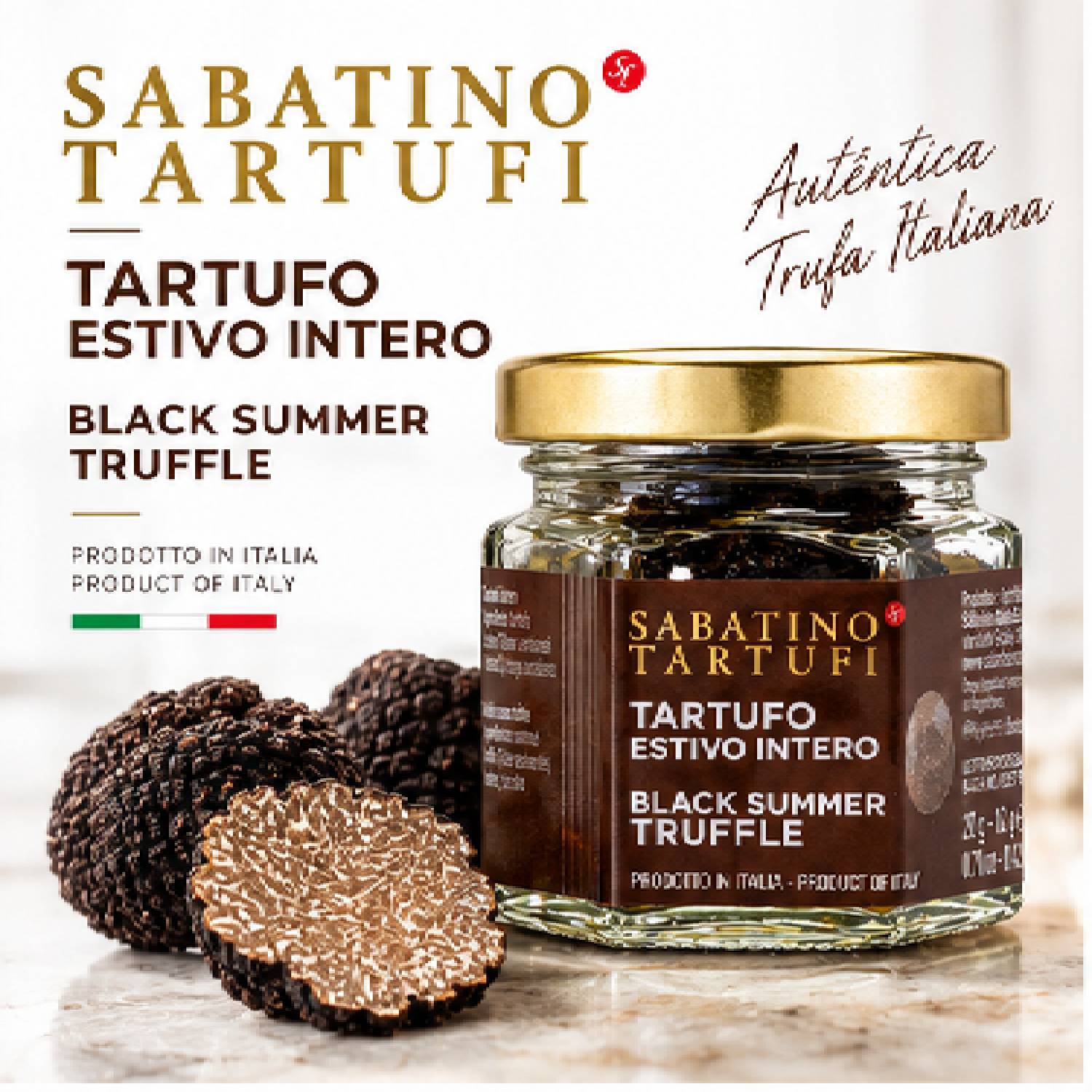 Trufa Negra de Verão Inteira Sabatino Tartufi 20g foto 2