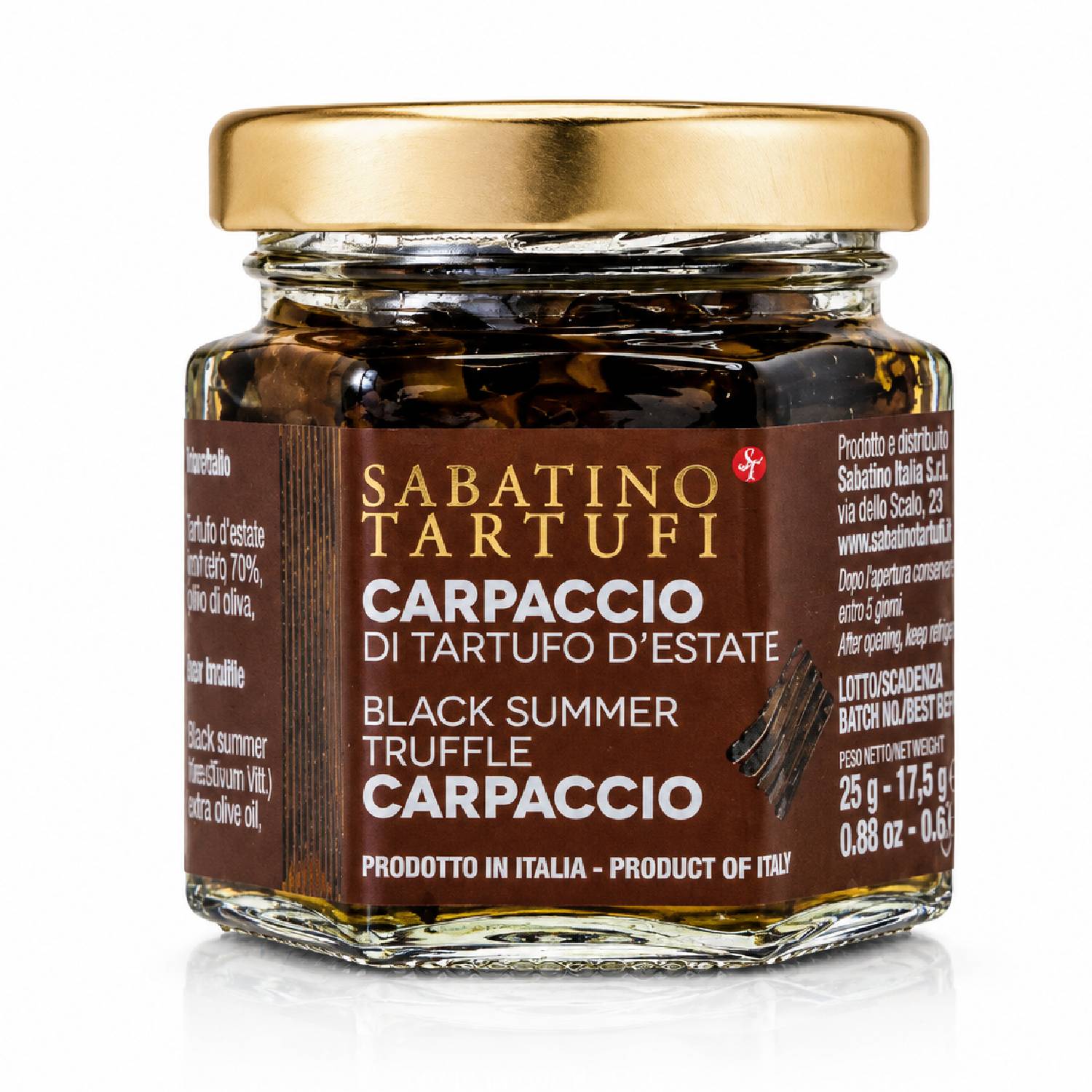 Carpaccio de Trufa Negra de Verão SABATINO 25g
