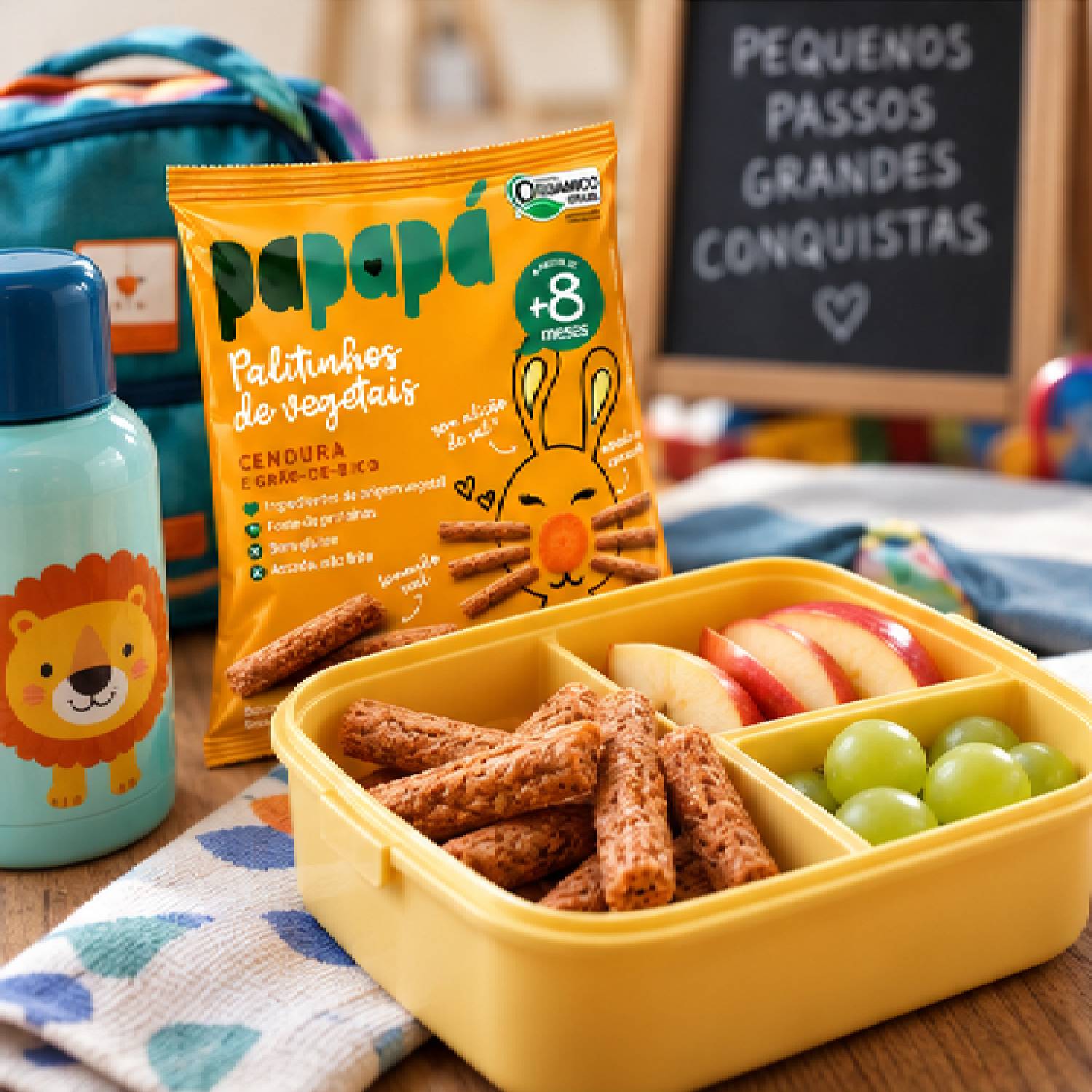 Kit 6 Palitinho Orgânico de Cenoura PAPAPÁ 20g foto 2