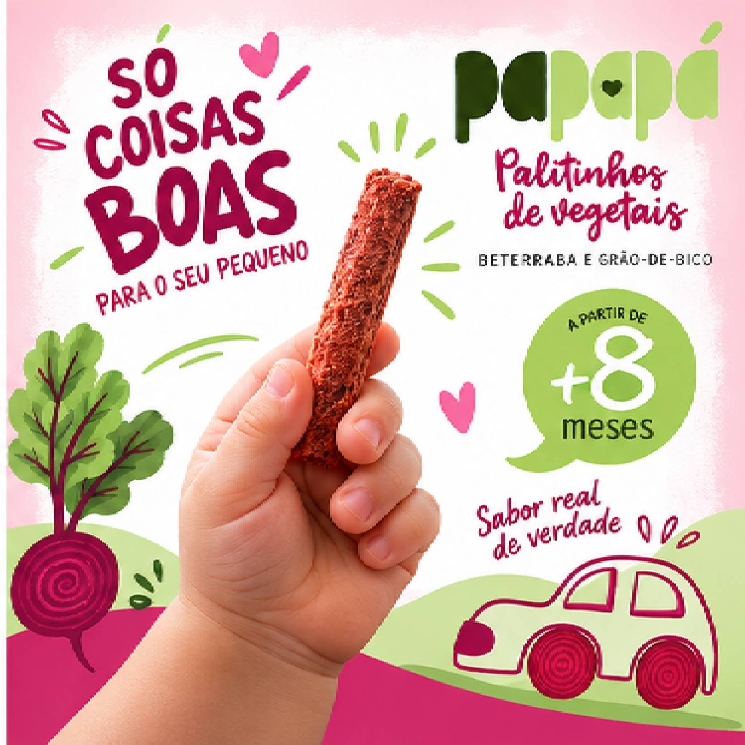 Kit Escolar 24 Palitinho Orgânico PAPAPÁ Cenoura e Beter 20g foto 8