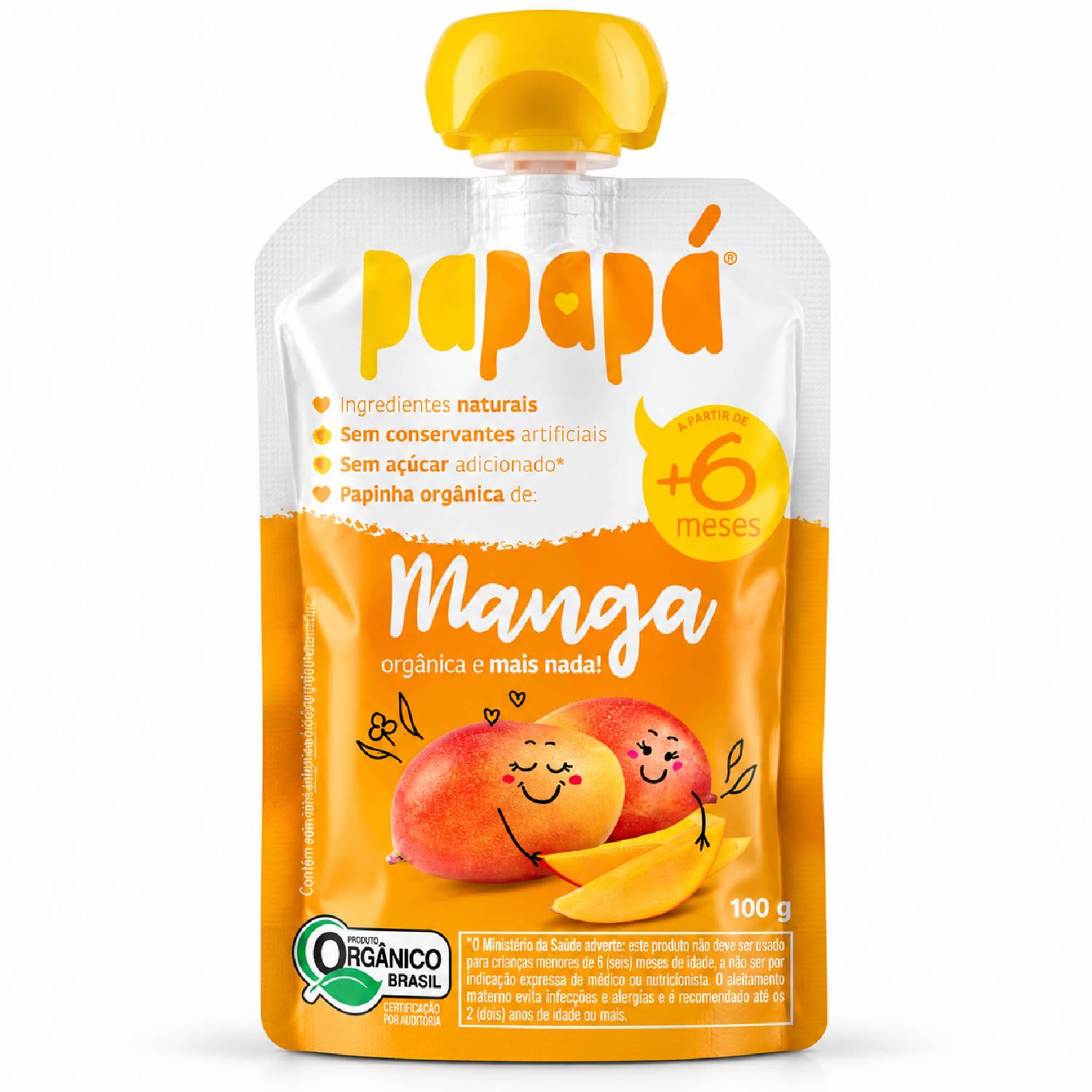 Papinha Orgânica Manga PAPAPÁ 100g
