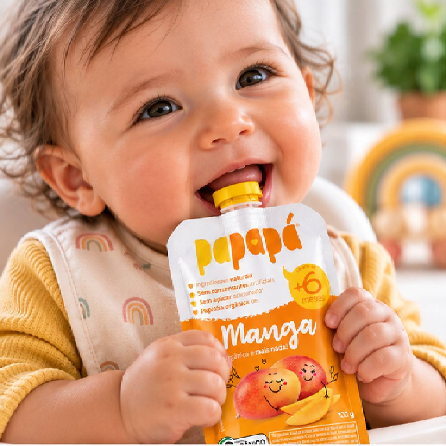 Kit 6 Papinha Orgânica Manga PAPAPÁ 100g foto 9