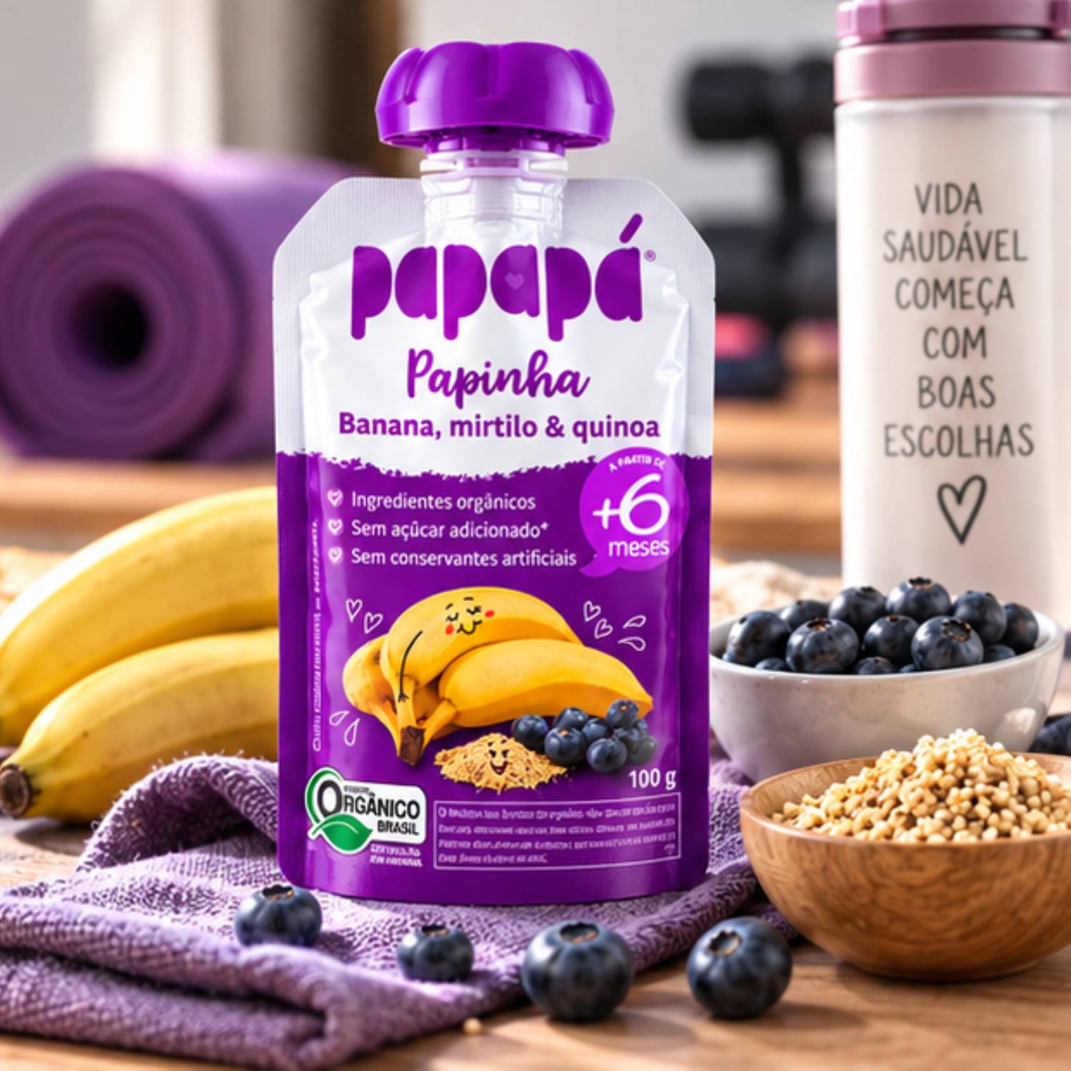 Kit Misto 12 Papinhas Orgânicas PapaPá 100g - 4 Sabores foto 7
