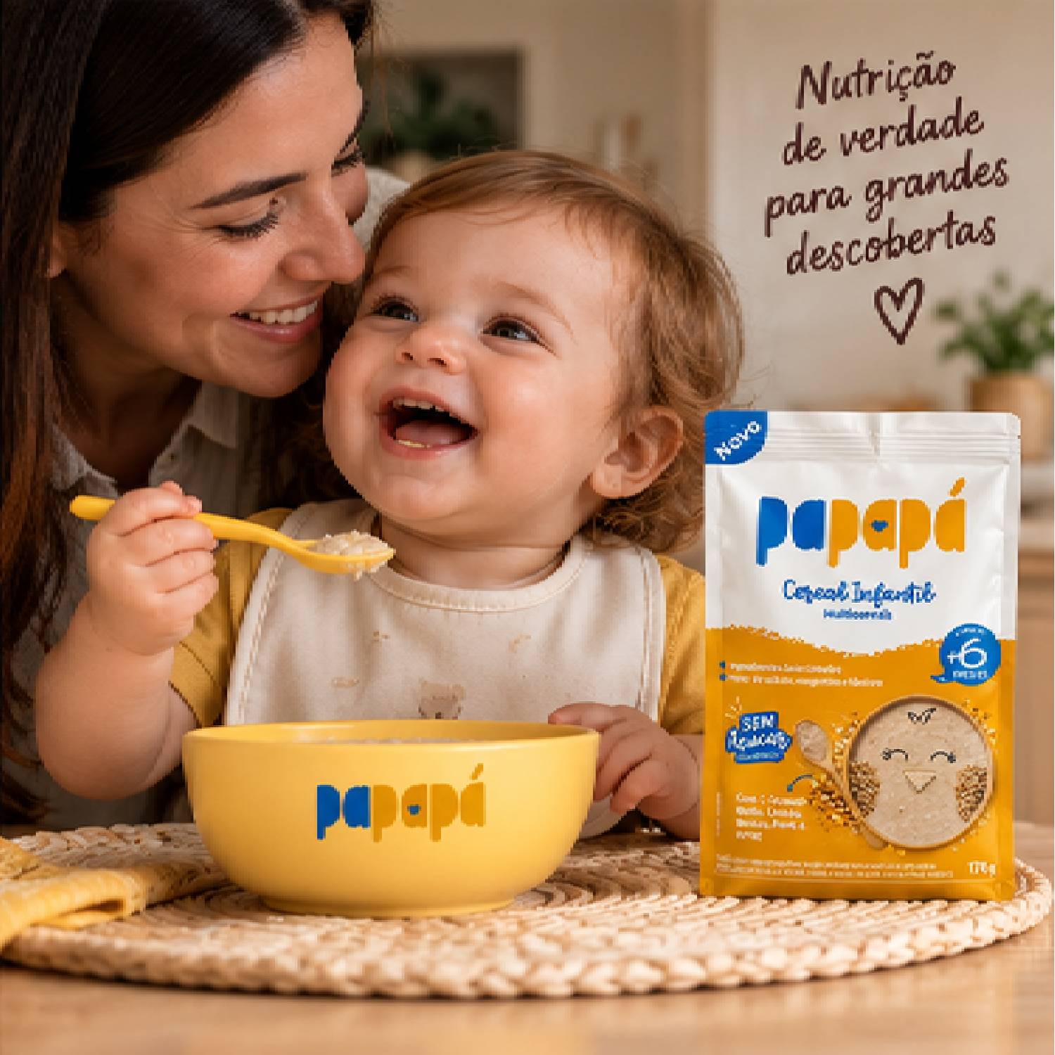 Kit Misto 3 Tipos de Cereais Infantis PapaPá 170g foto 3