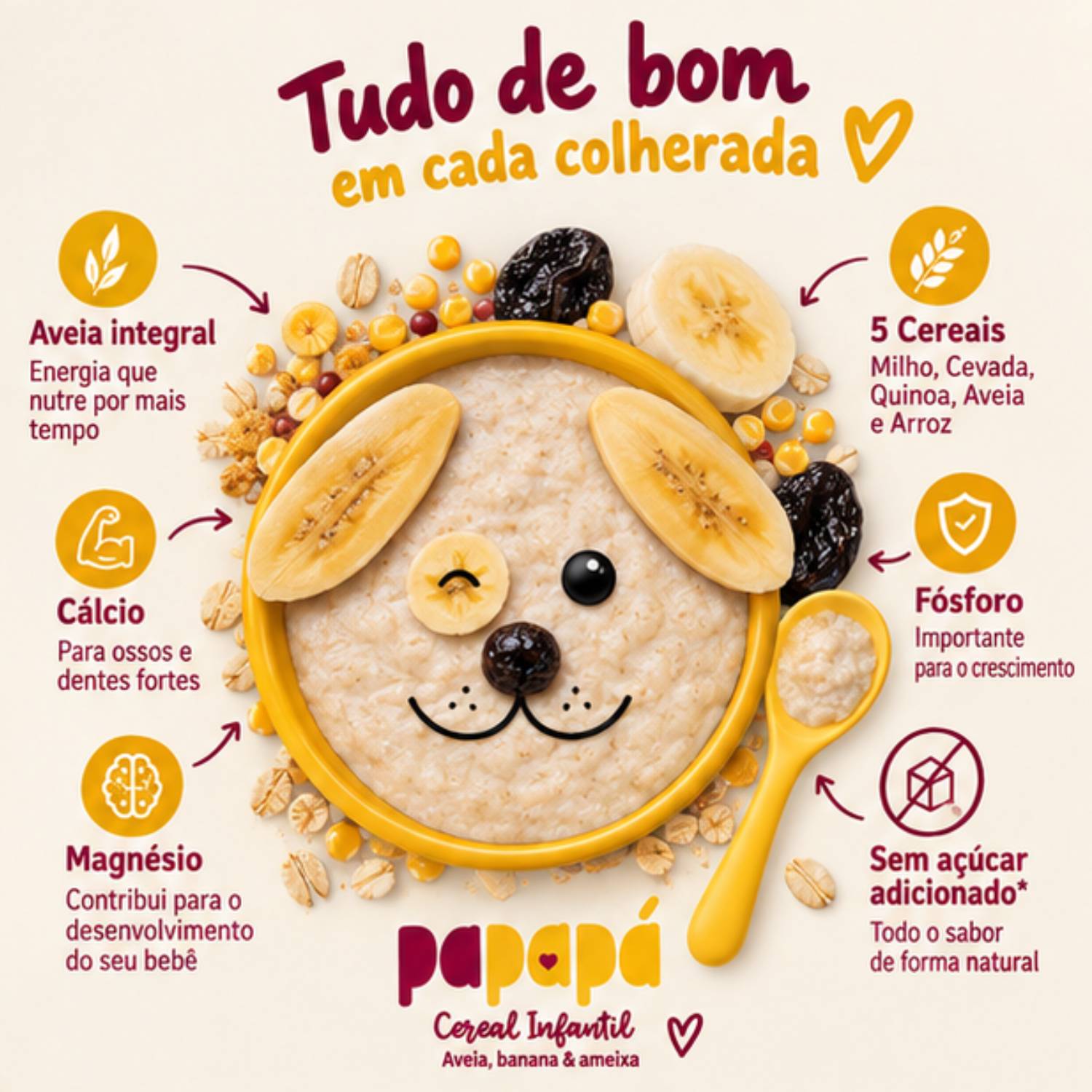 Kit Misto 9 Cereais Infantis PapaPá 170g 3 de Cada Sabor foto 2