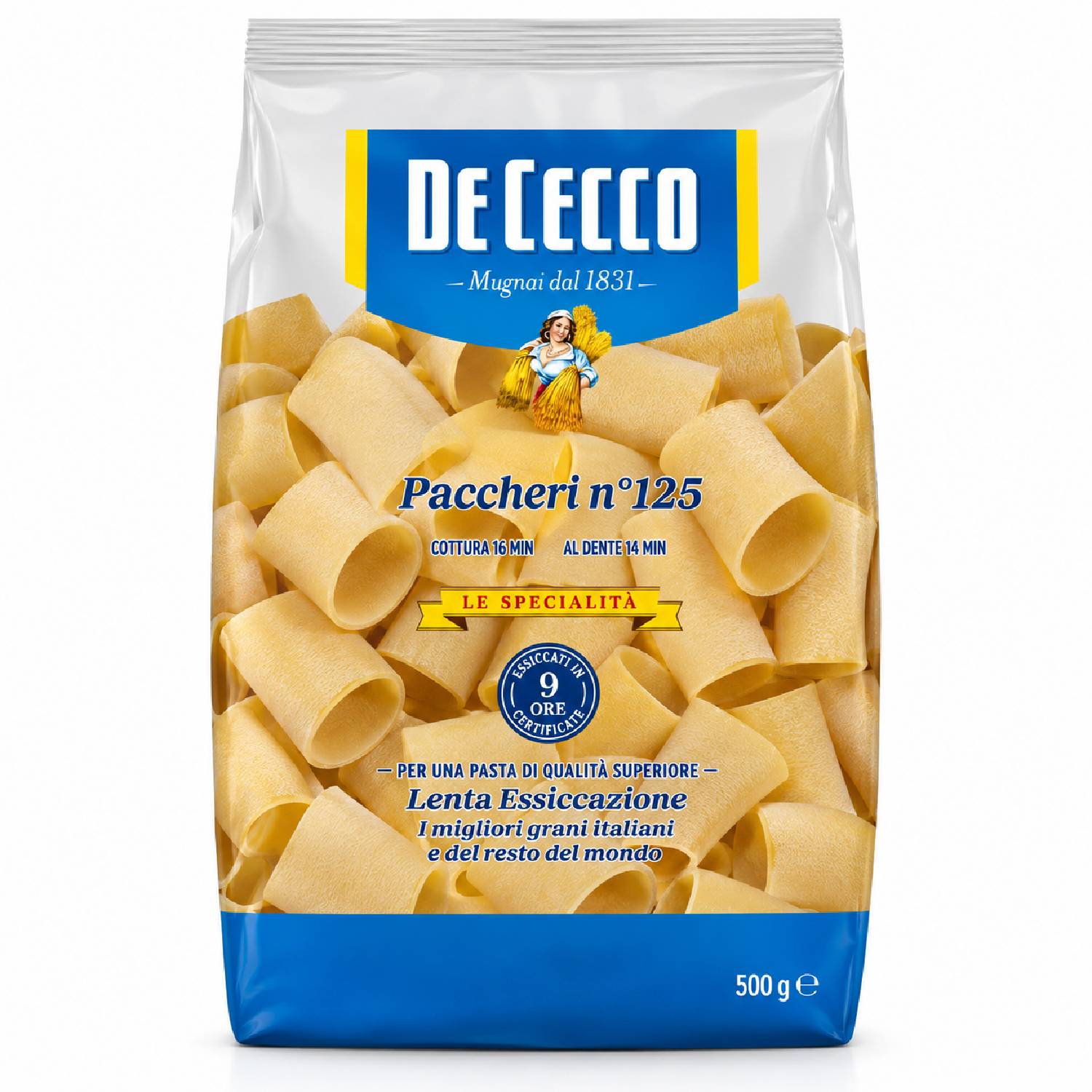 Massa De Cecco Paccheri Nº125 Italiana 500g