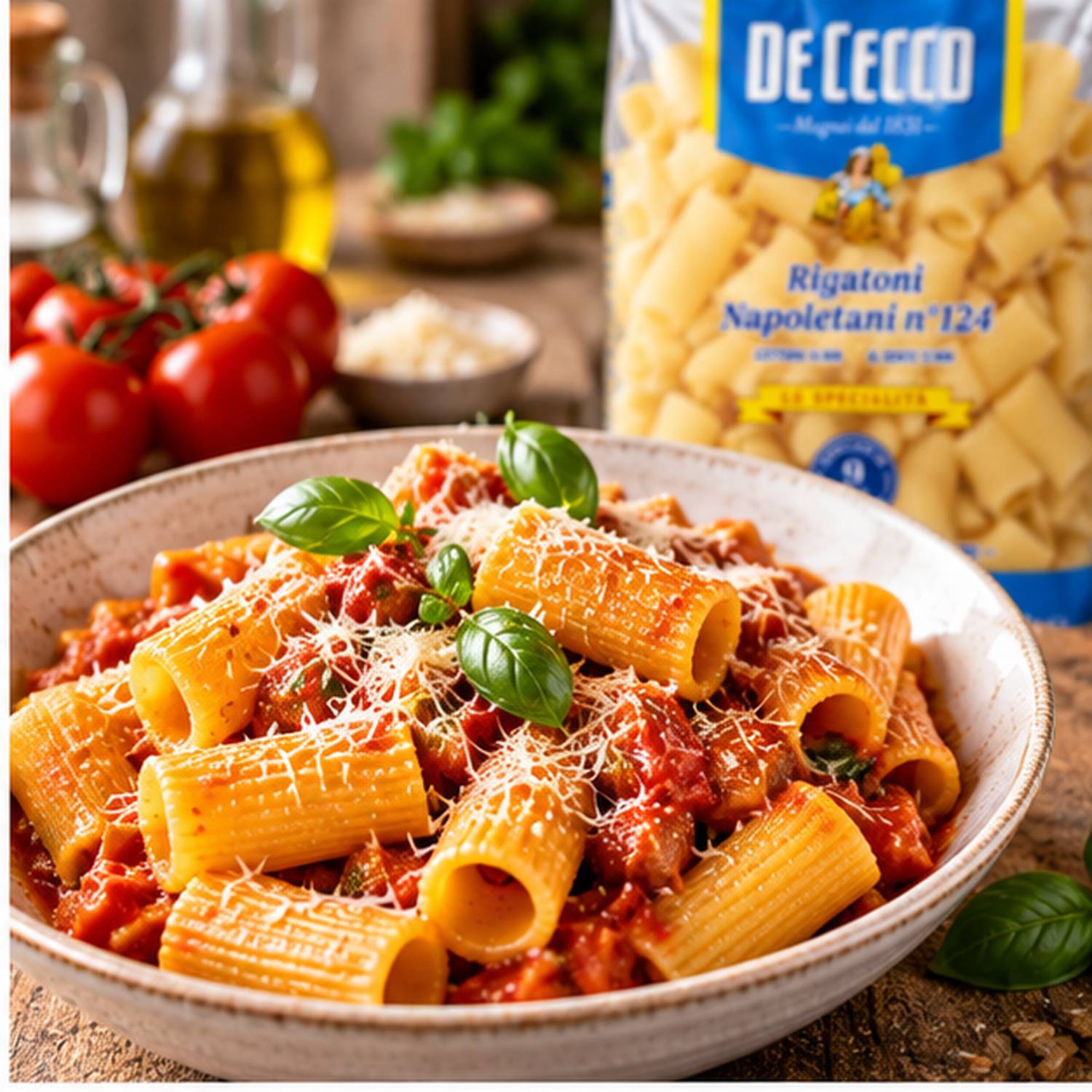 Kit 2 Massa De Cecco Rigatoni Napoletani Nº124 500g foto 7